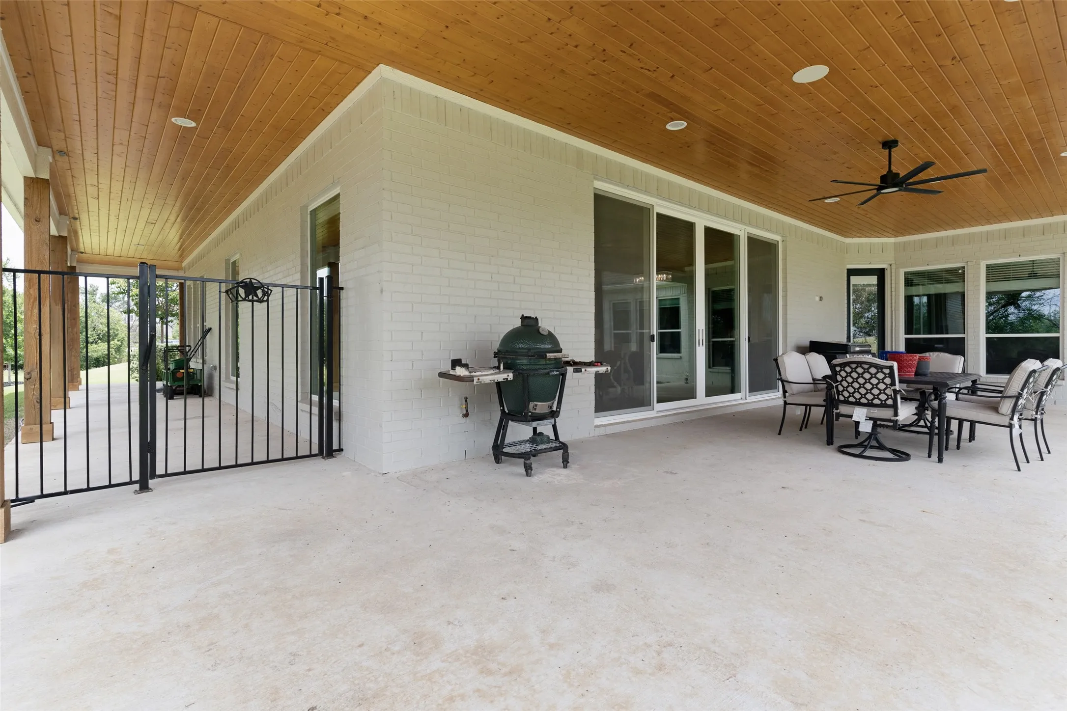 Covered wrap around patio