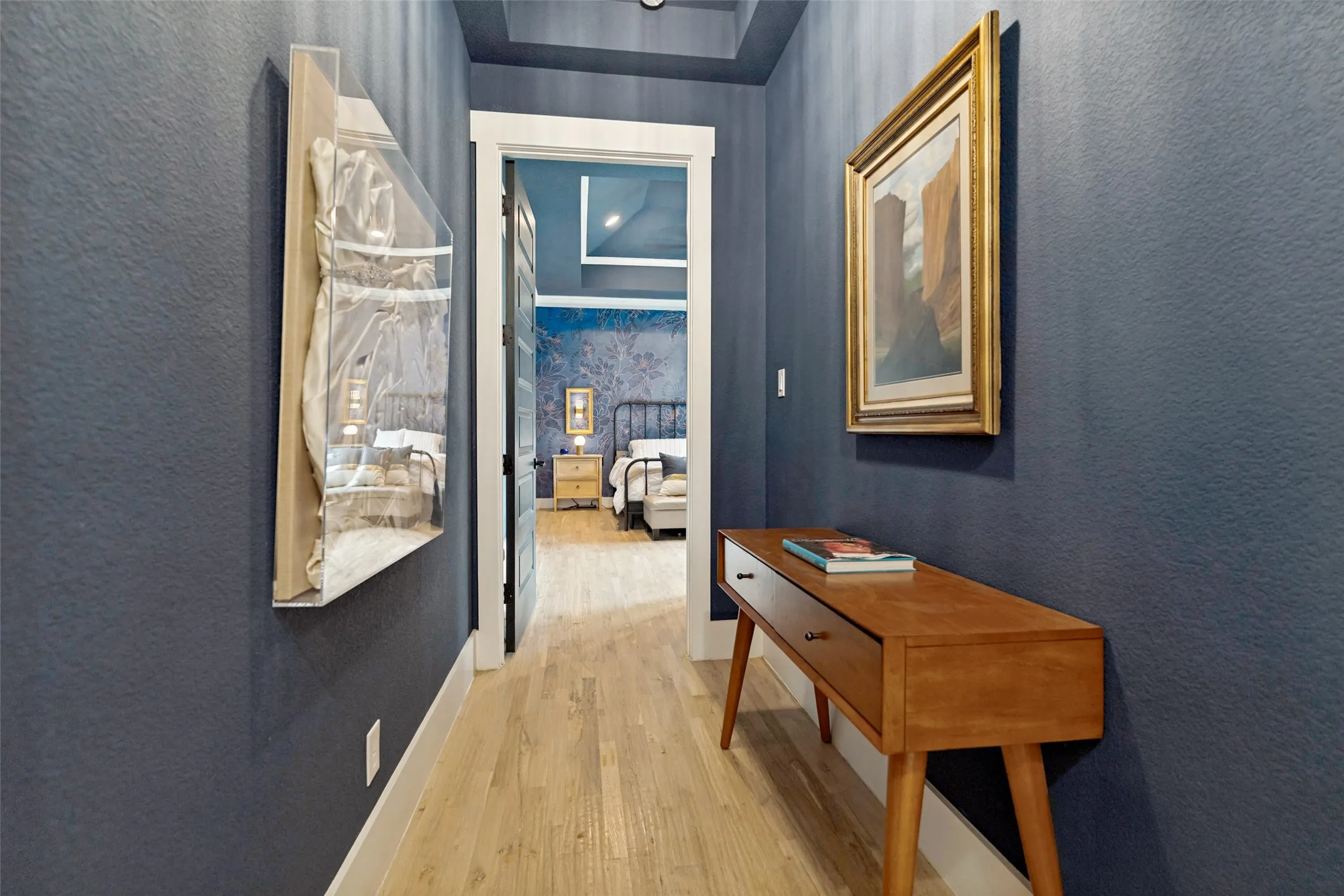 Walkway to Master Bed