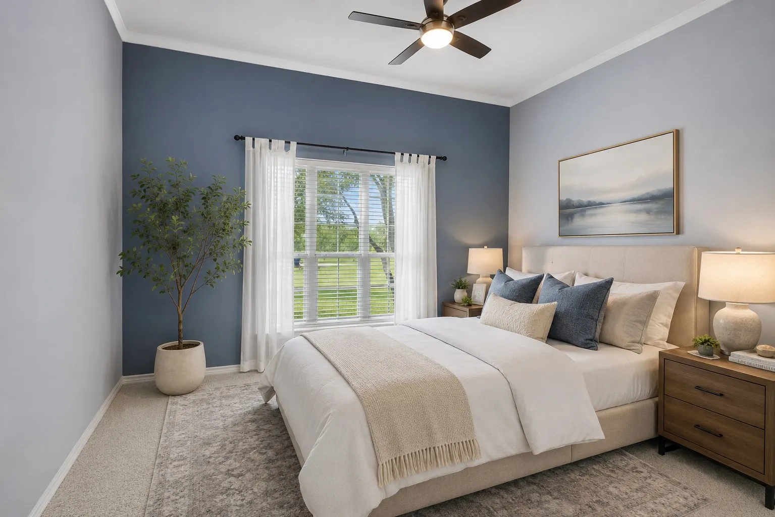 Bedroom - virtually staged