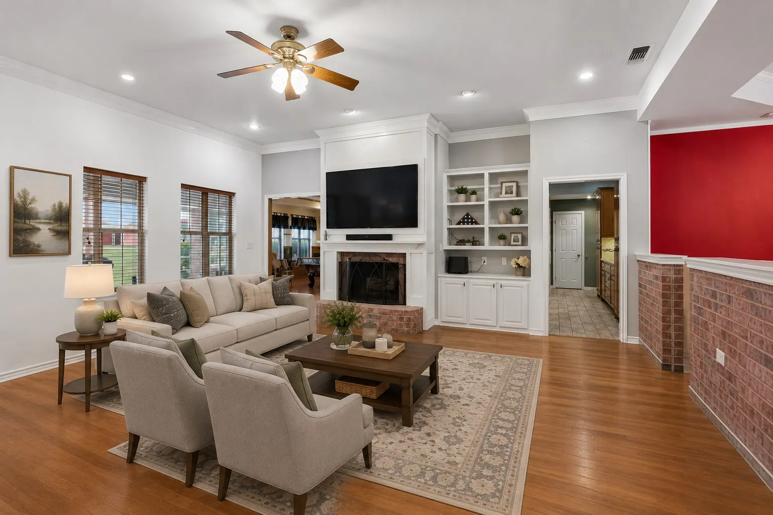 Living Room - virtually staged