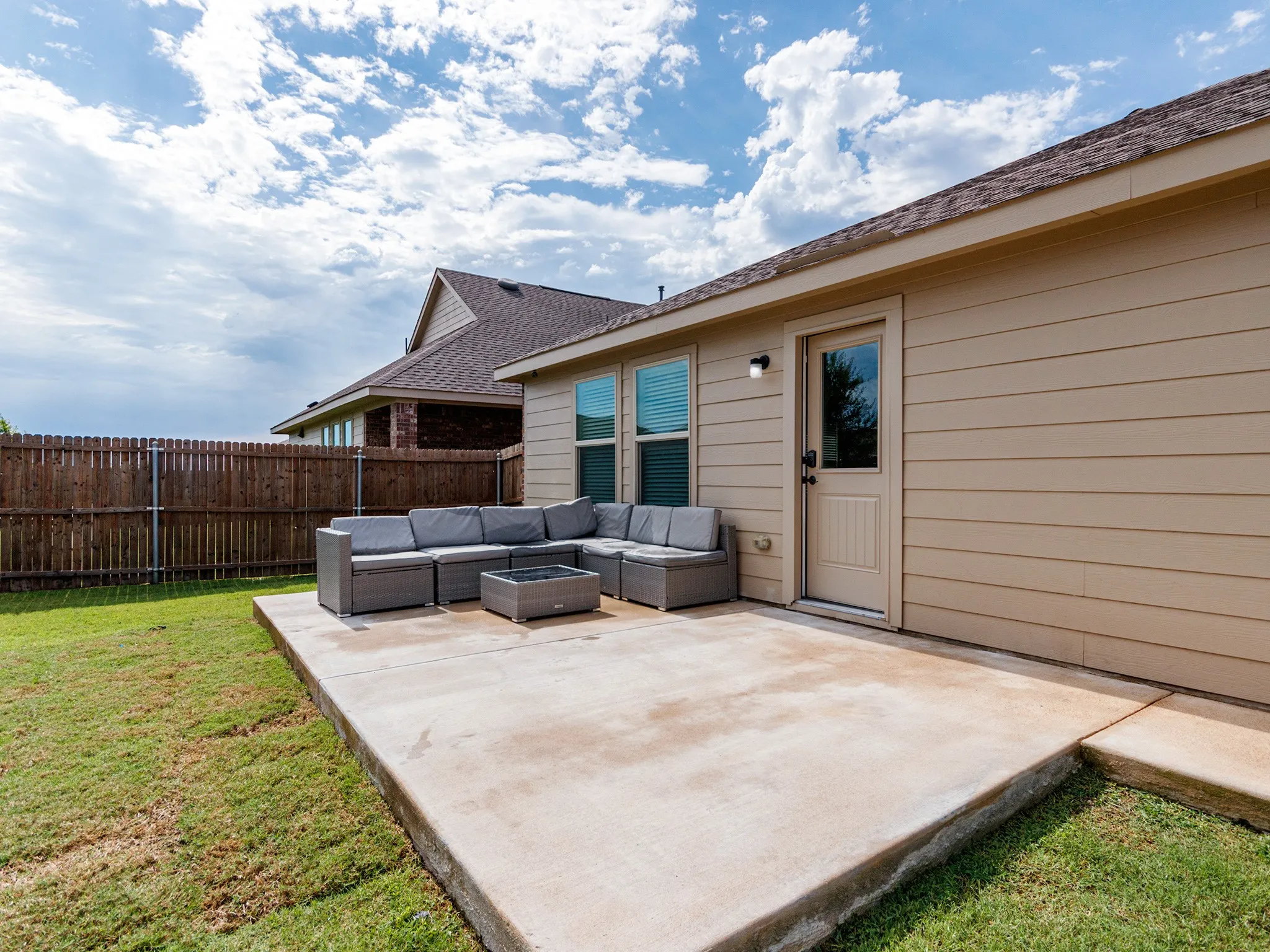 Incredibly large patio!
