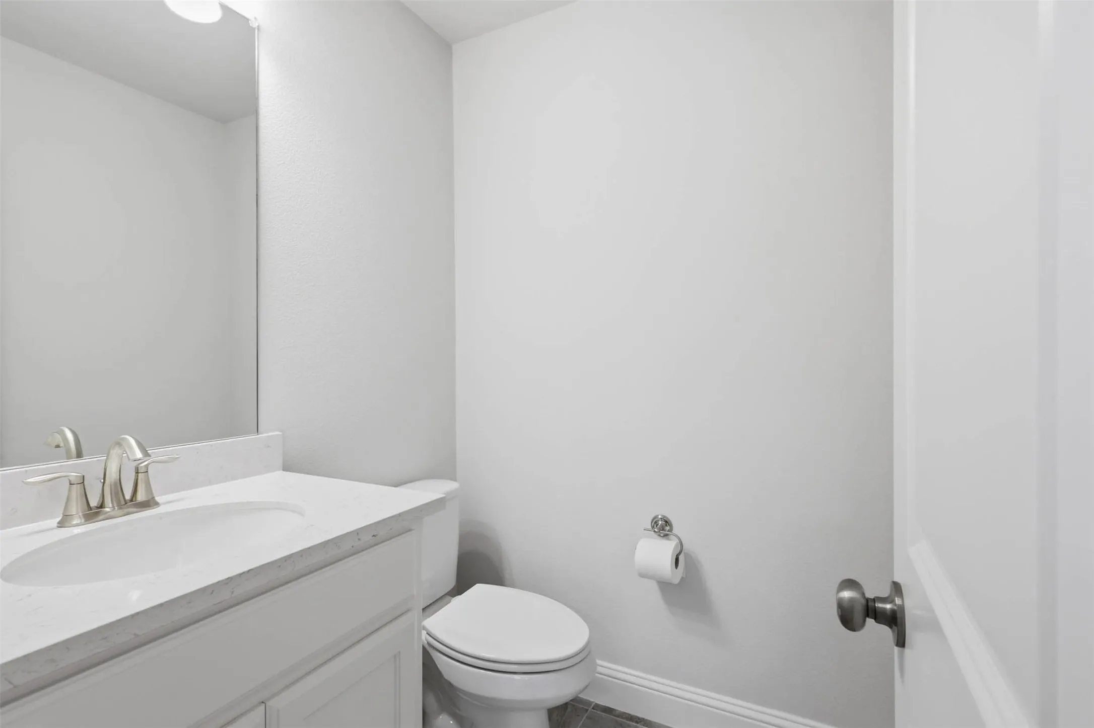 half bathroom off of game room