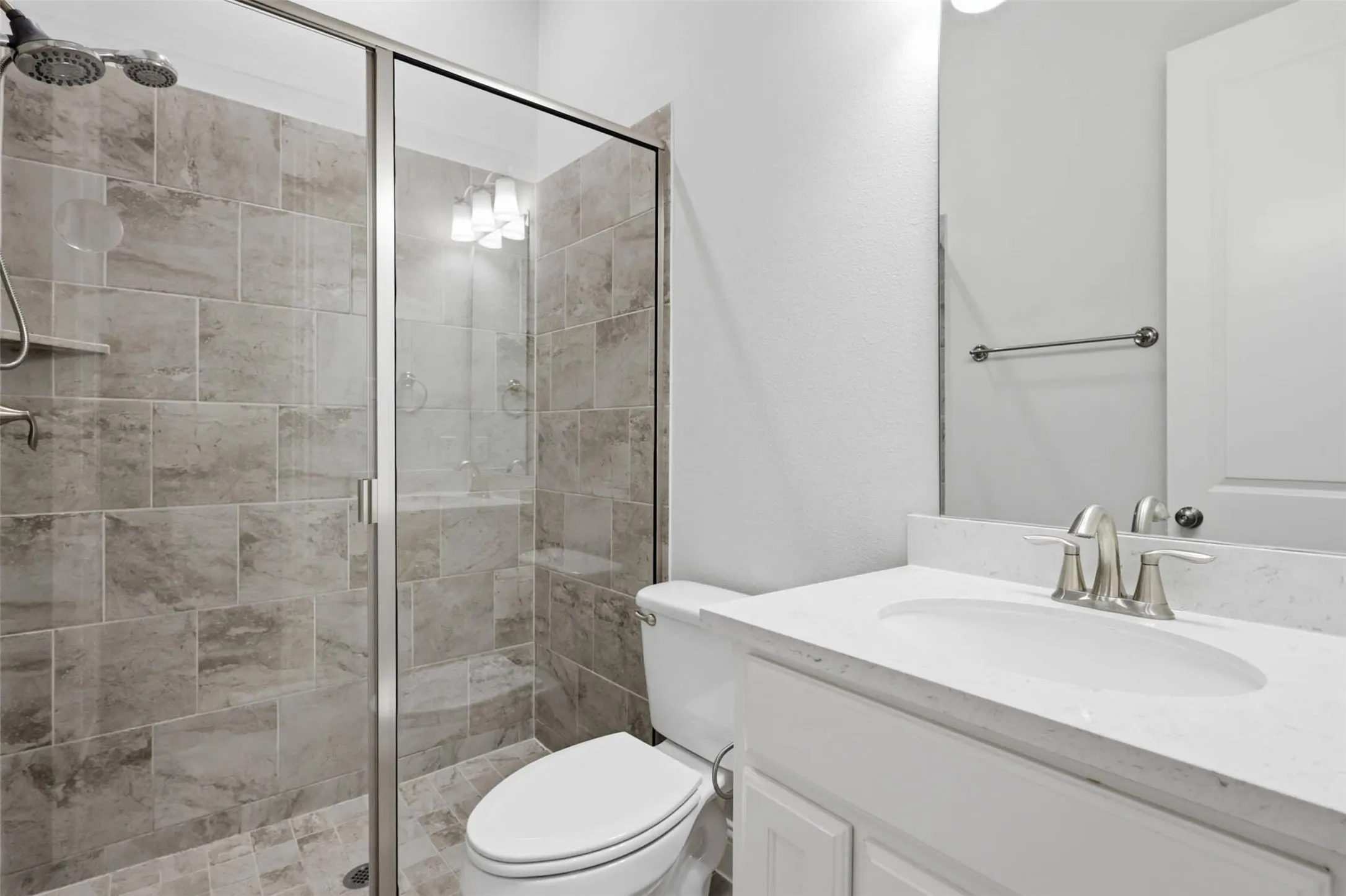 downstairs bathroom with shower