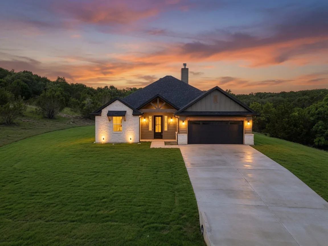 Single Family Residence For Sale in Erath County , 785 Blue Marlin Court, Bluff Dale, Texas 76433, 3 Bedroom, 2 Bathroom, 2 Garage spaces, 1,752 Sqft, built in 2026, mls#21305506, Real Estate Agent in Bluff Dale, Homes For Sale in Erath county, Homes For Sale in Bluff Dale, Realtor in Bluff Dale Texas, Real Estate Brokerage Independent Realty Texas, Luminita Cordes Realtor