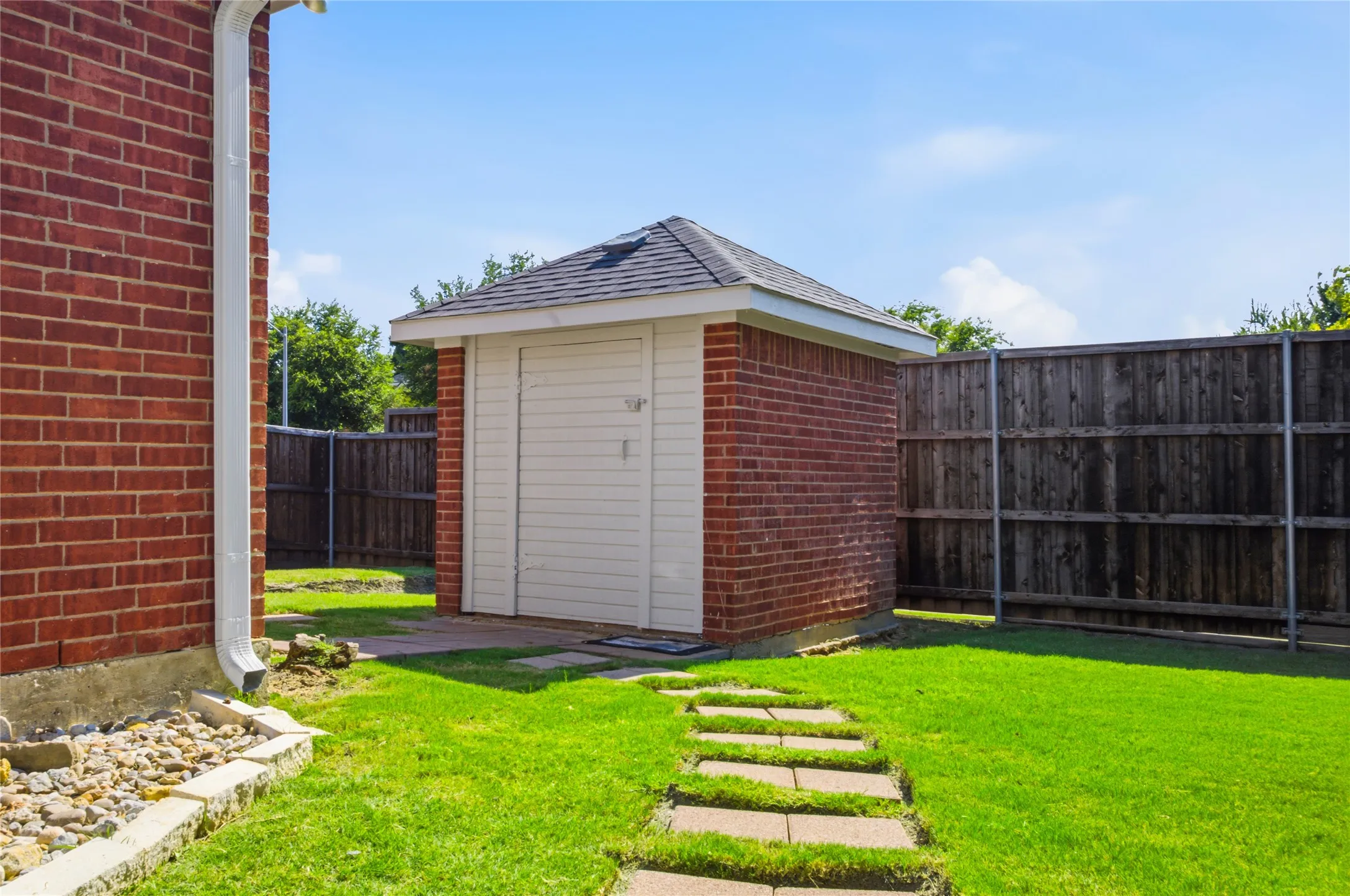 The coveted storage shed!