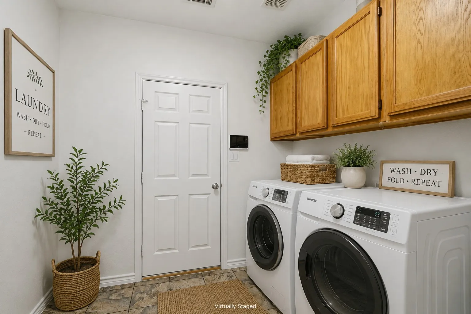Room for a freezer or deep sink