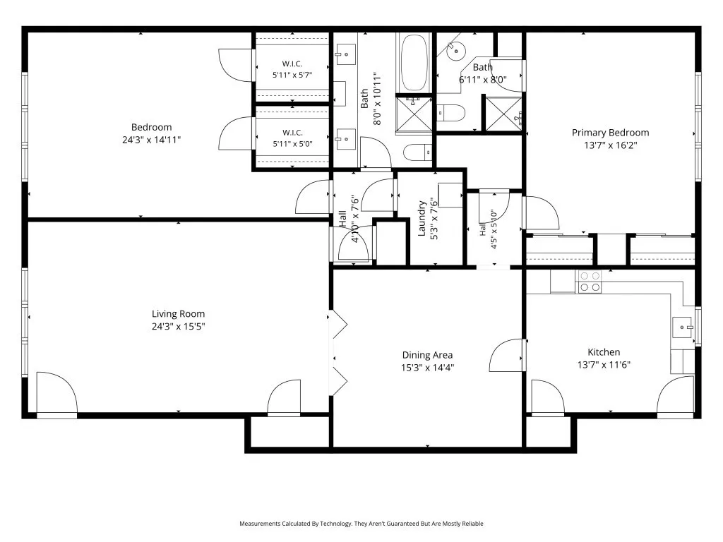 Very spacious and functional floorplan on the 2nd floor of this building. Each building has 4 units. Enter through a semi-private entry then upstairs to your new home.