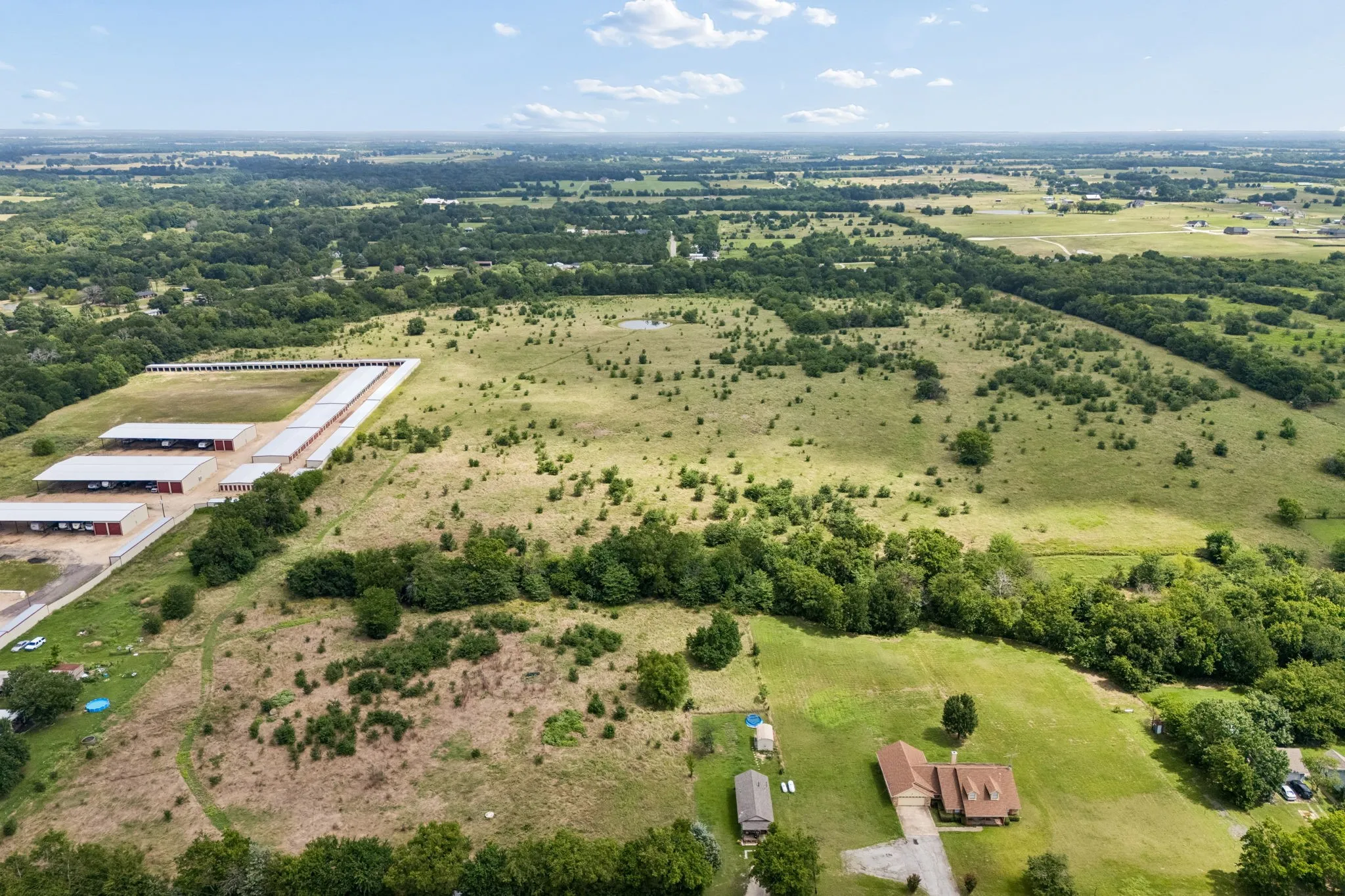 Flat land with trees