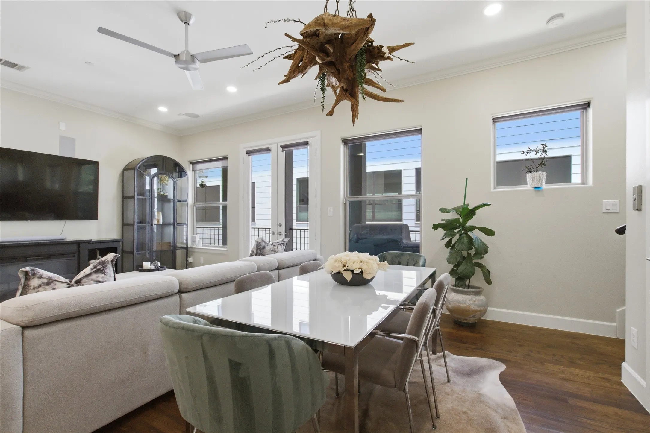 Dining Area with access to the Balcony