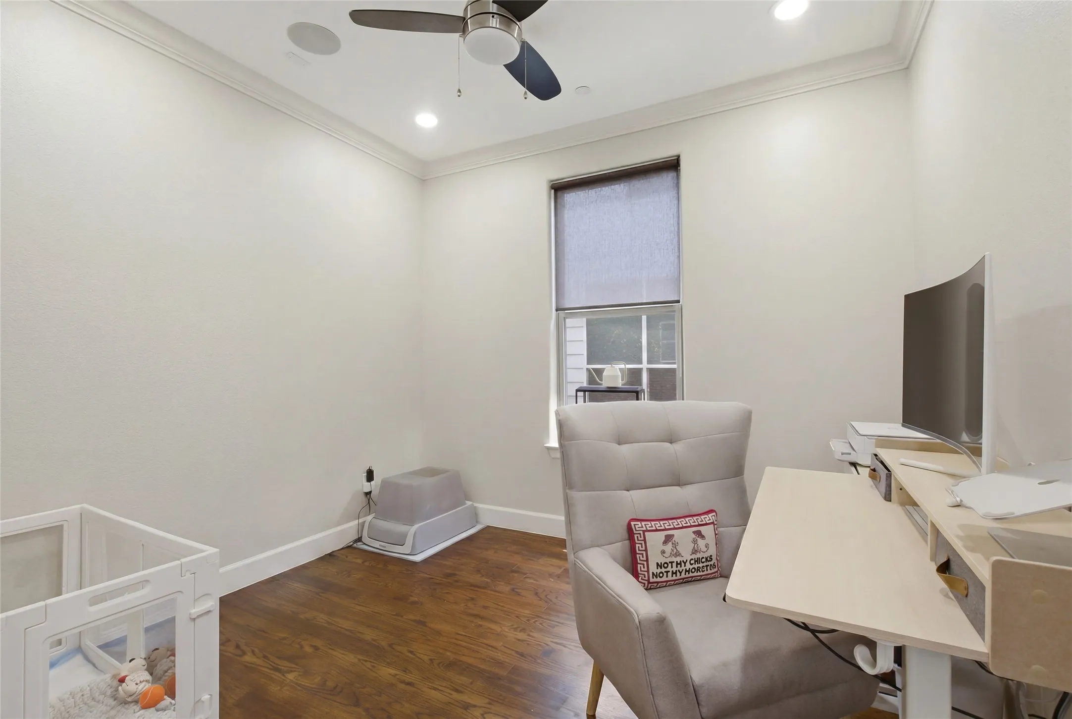 Dining area being used as an Office space