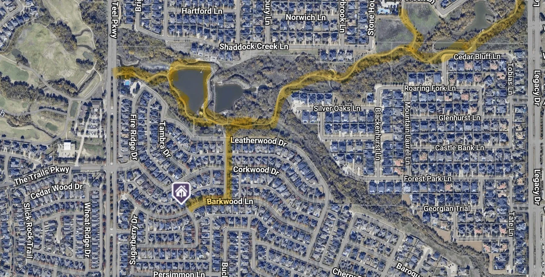 Nearby trails