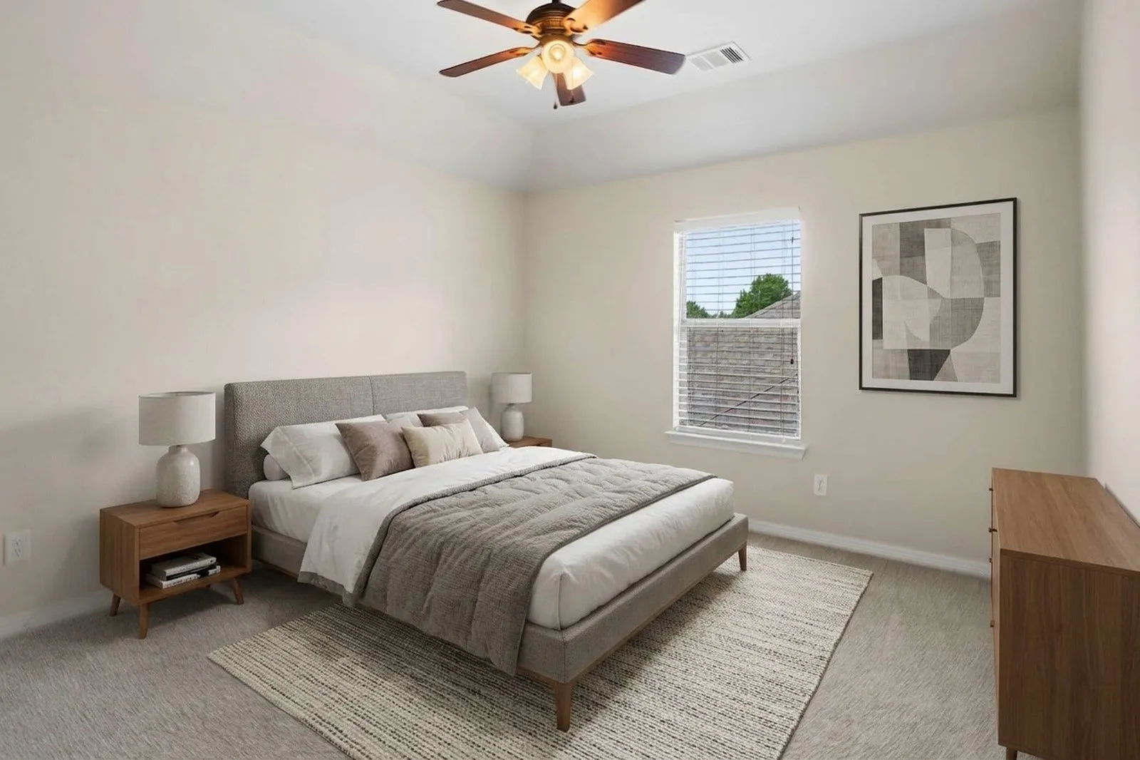 Digitally Furnished secondary bedroom