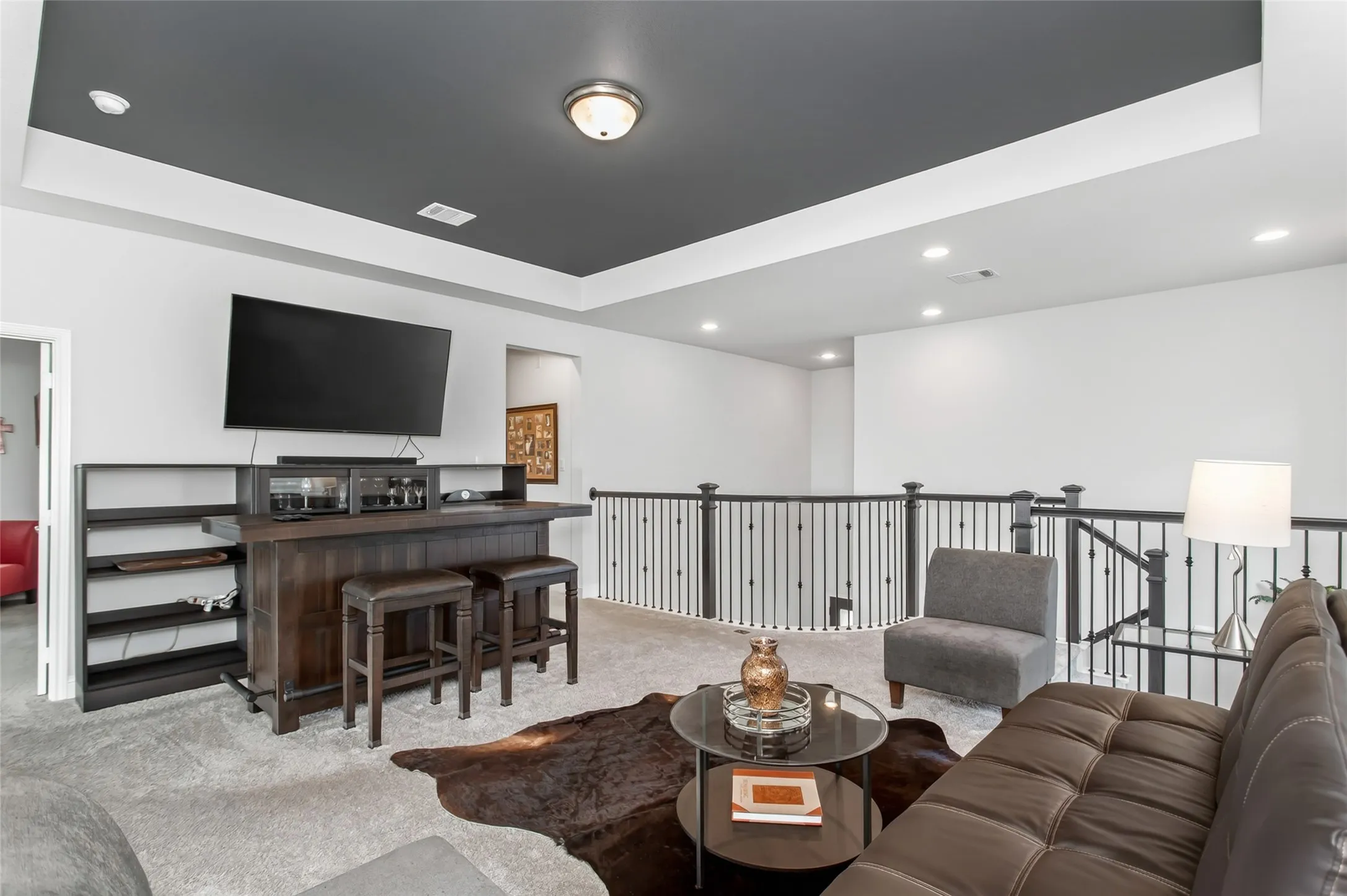Game room loft area