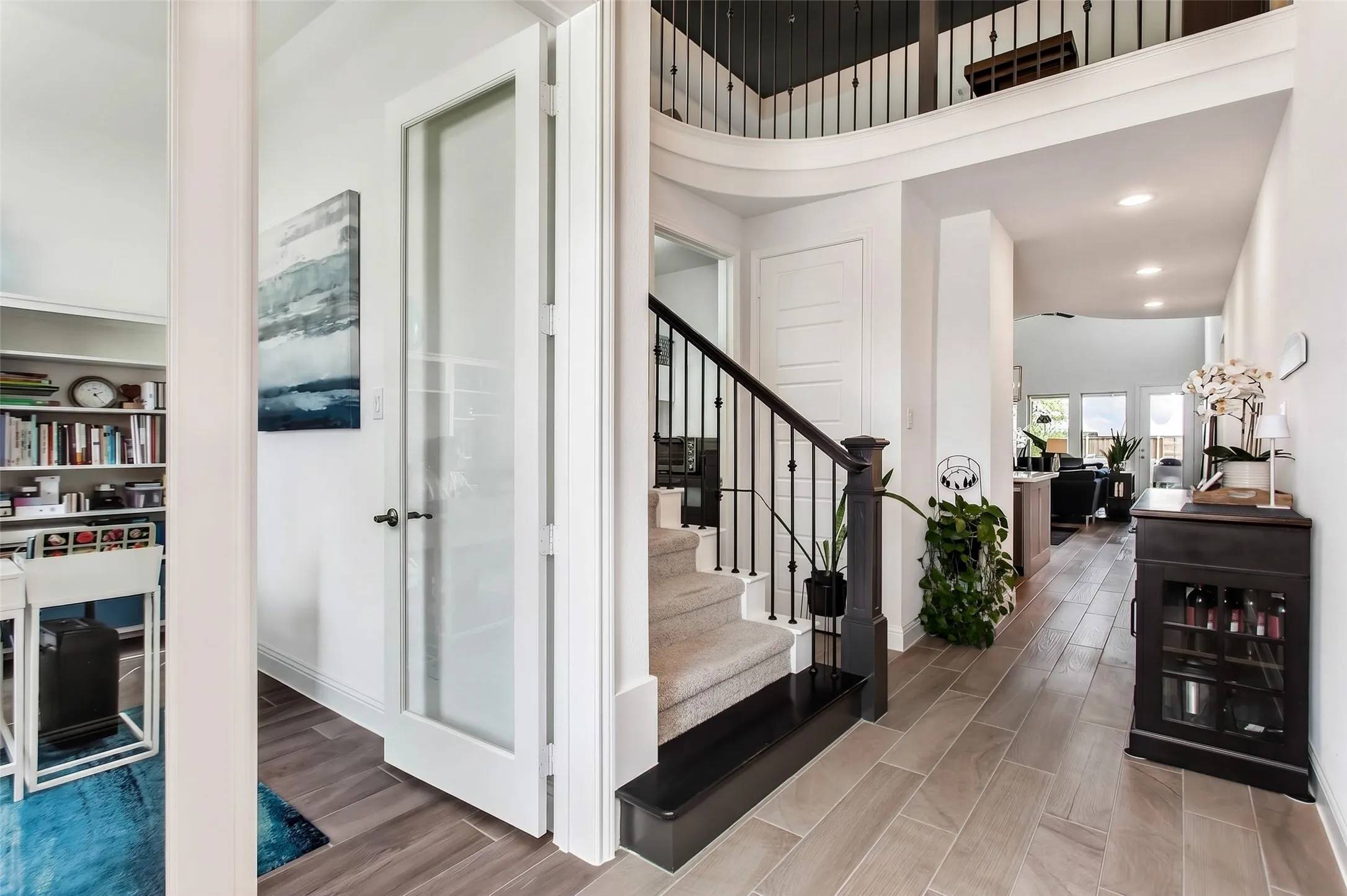 Entry Way with office to left