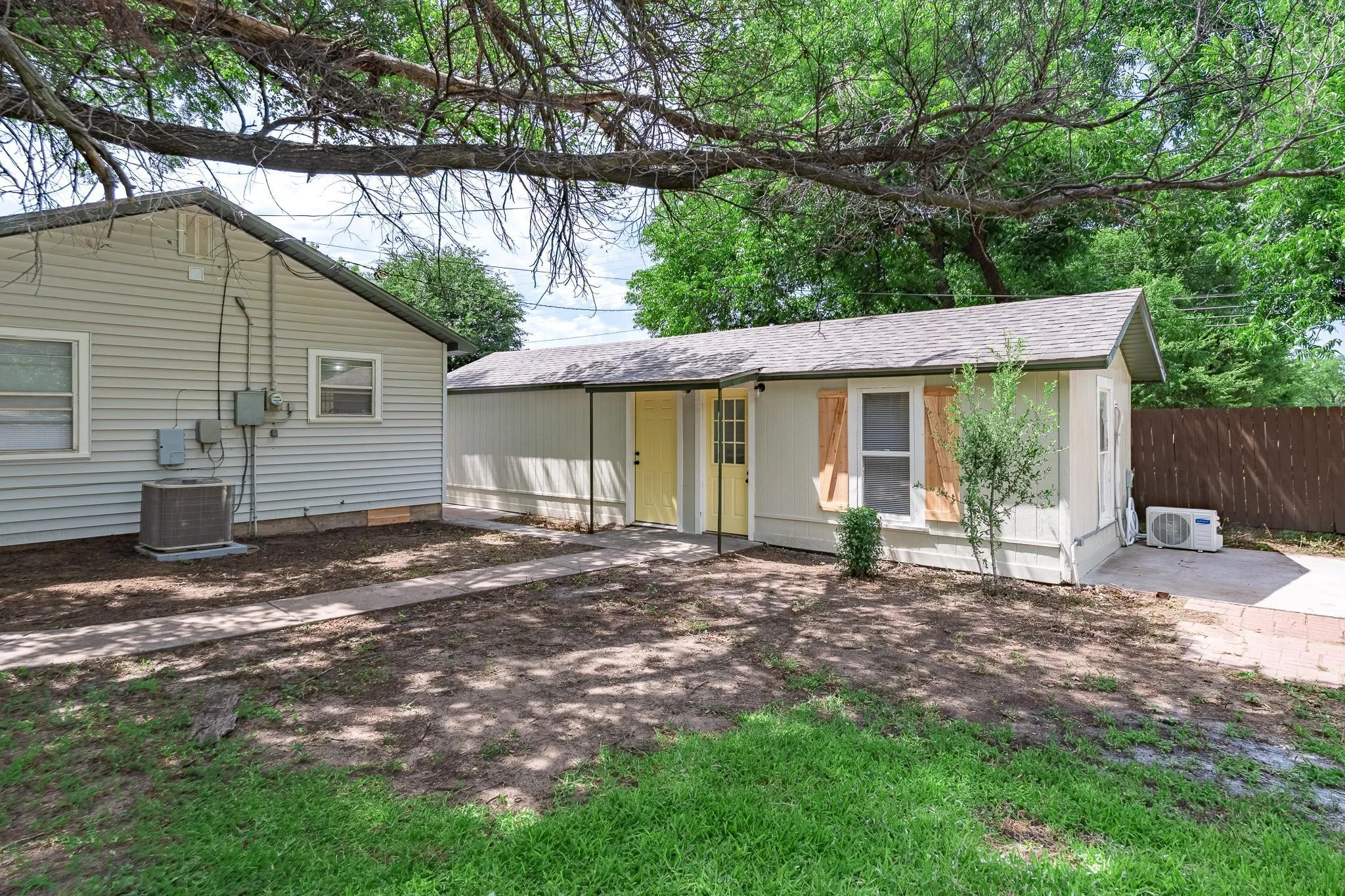Rear of home