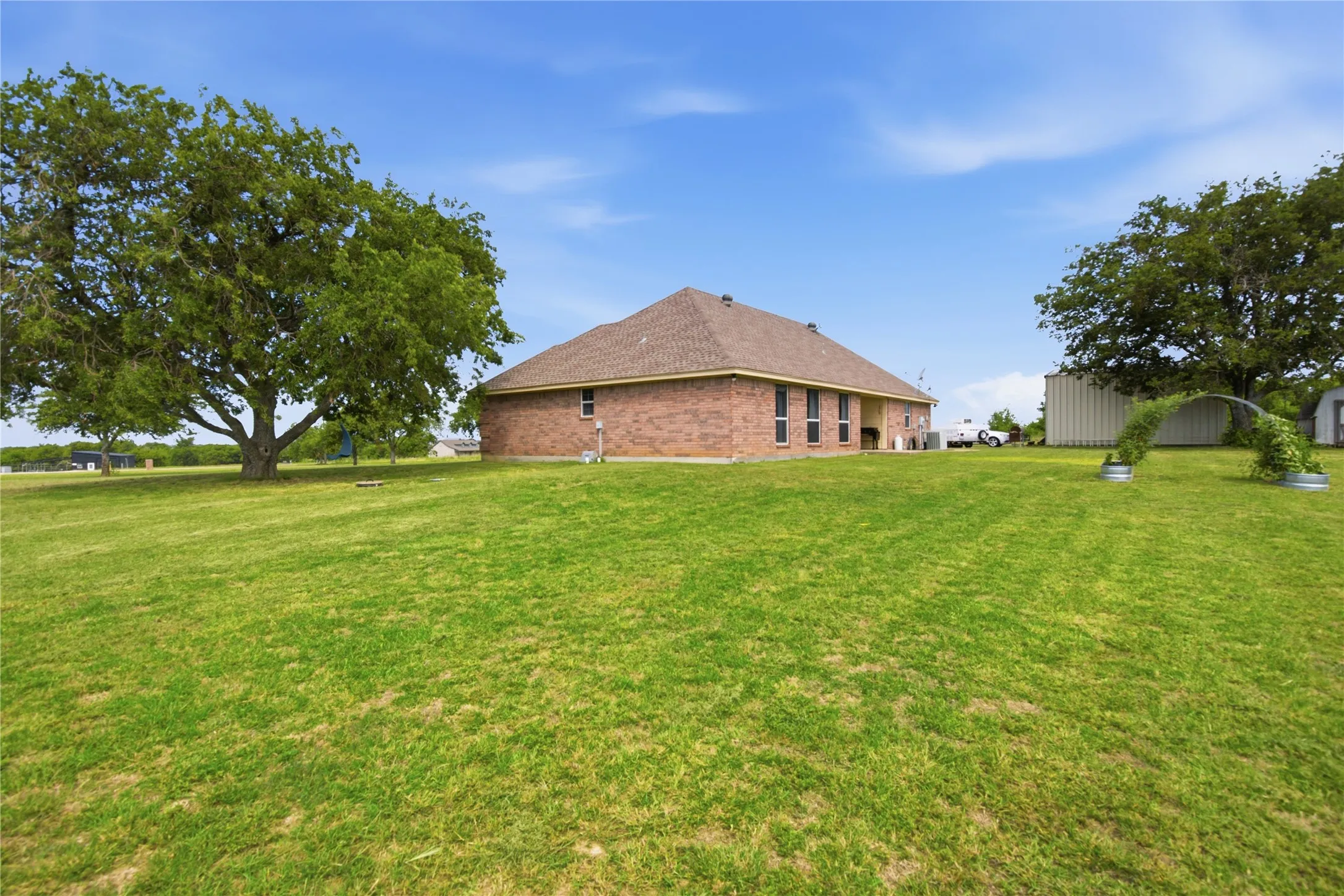 Back left of house