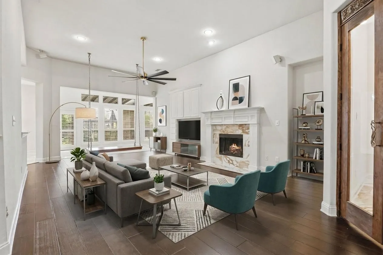 Virtually stage living room!