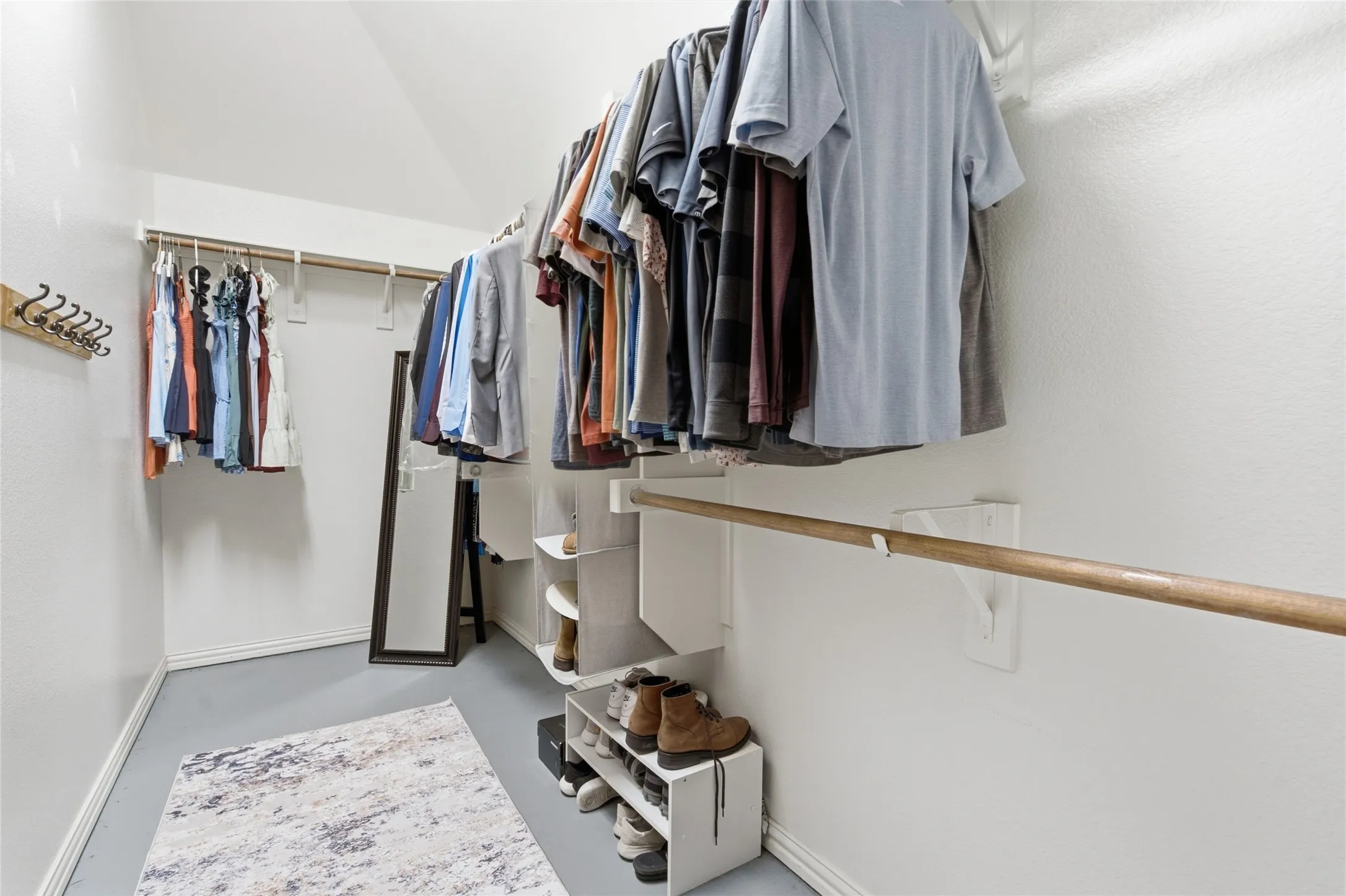 Spacious walk-in closet in primary suite with tons of storage