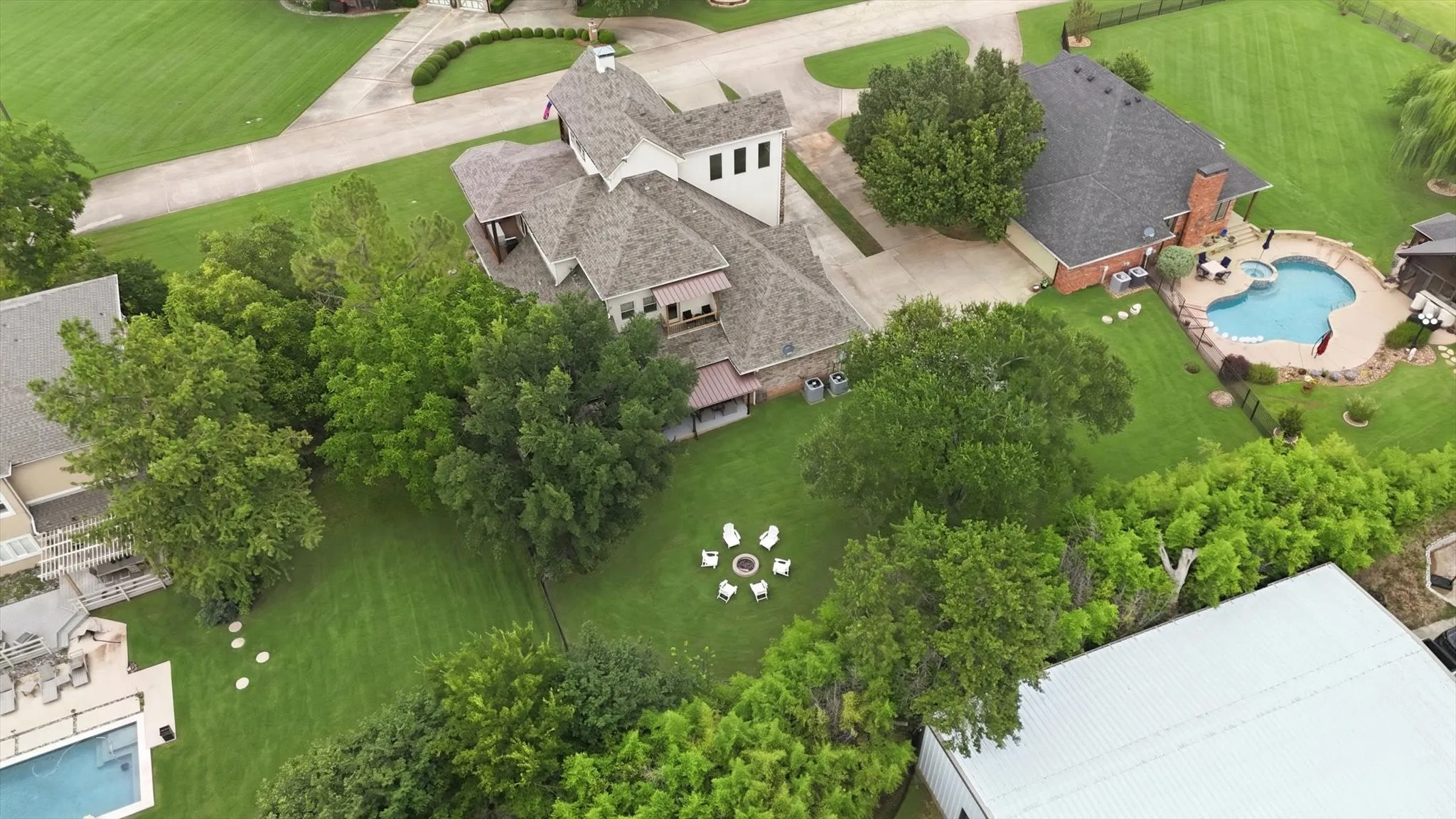 House has a Class 4 impact resistant roof, 500 gallon buried propane tank, 6 thermostats for energy efficient heating and cooling zones, high efficiency heat pump HVAC system, whole house water purification system and water softener and two whole house tankless hot water heaters