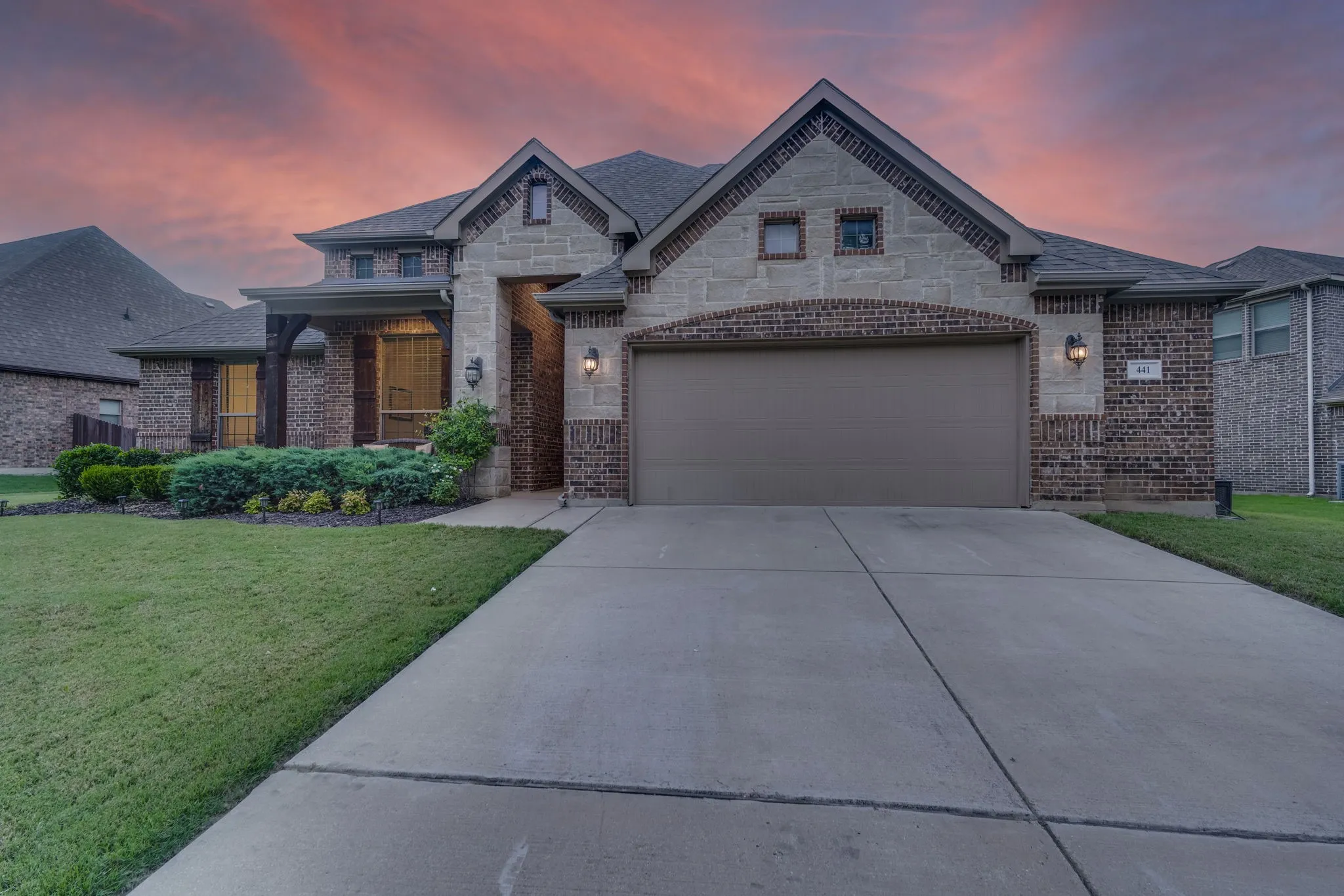 Is there anything better than a Texas sunset kissing the home you live at??