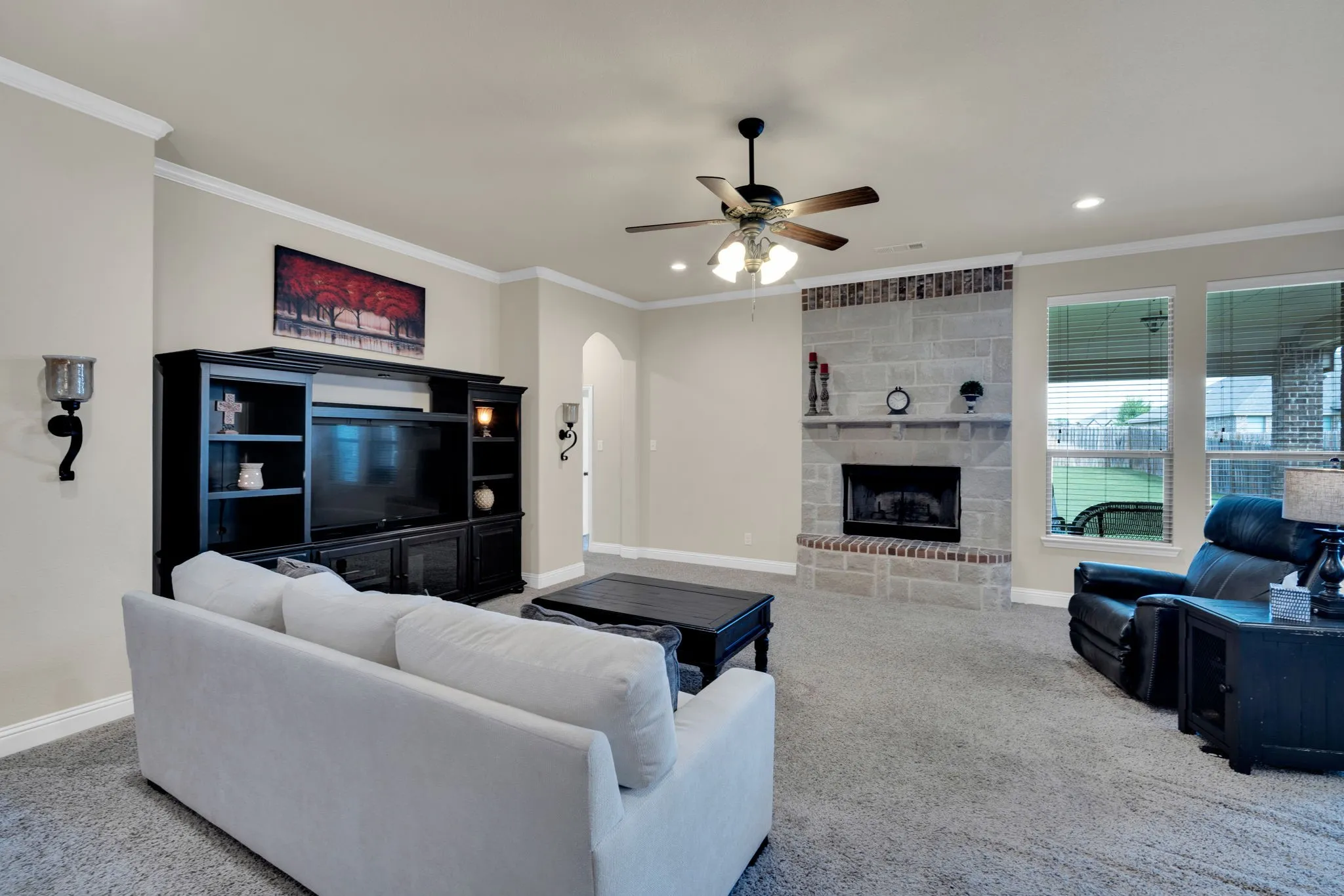Movie nights, game days, lazy weekends, they will always be something to look forward to when you're enjoying those days in this living room.