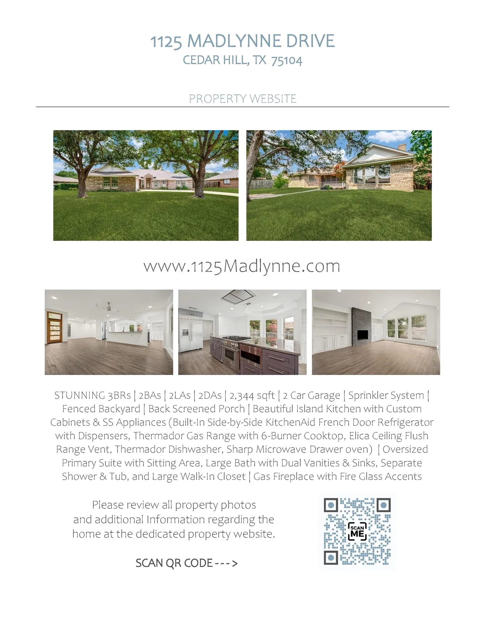 1125 Madlynne Drive, Cedar Hill, TX  75104 - www.1125Madlynne.com