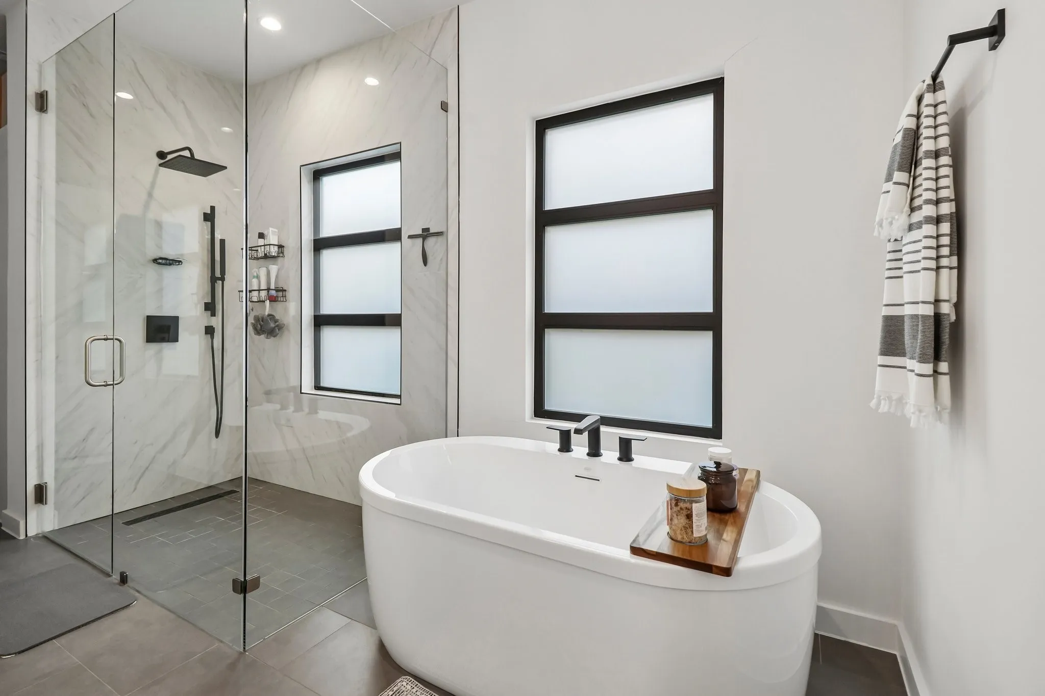 Ensuite Primary Bathroom with Beautiful Soaker Tub and Separate Shower