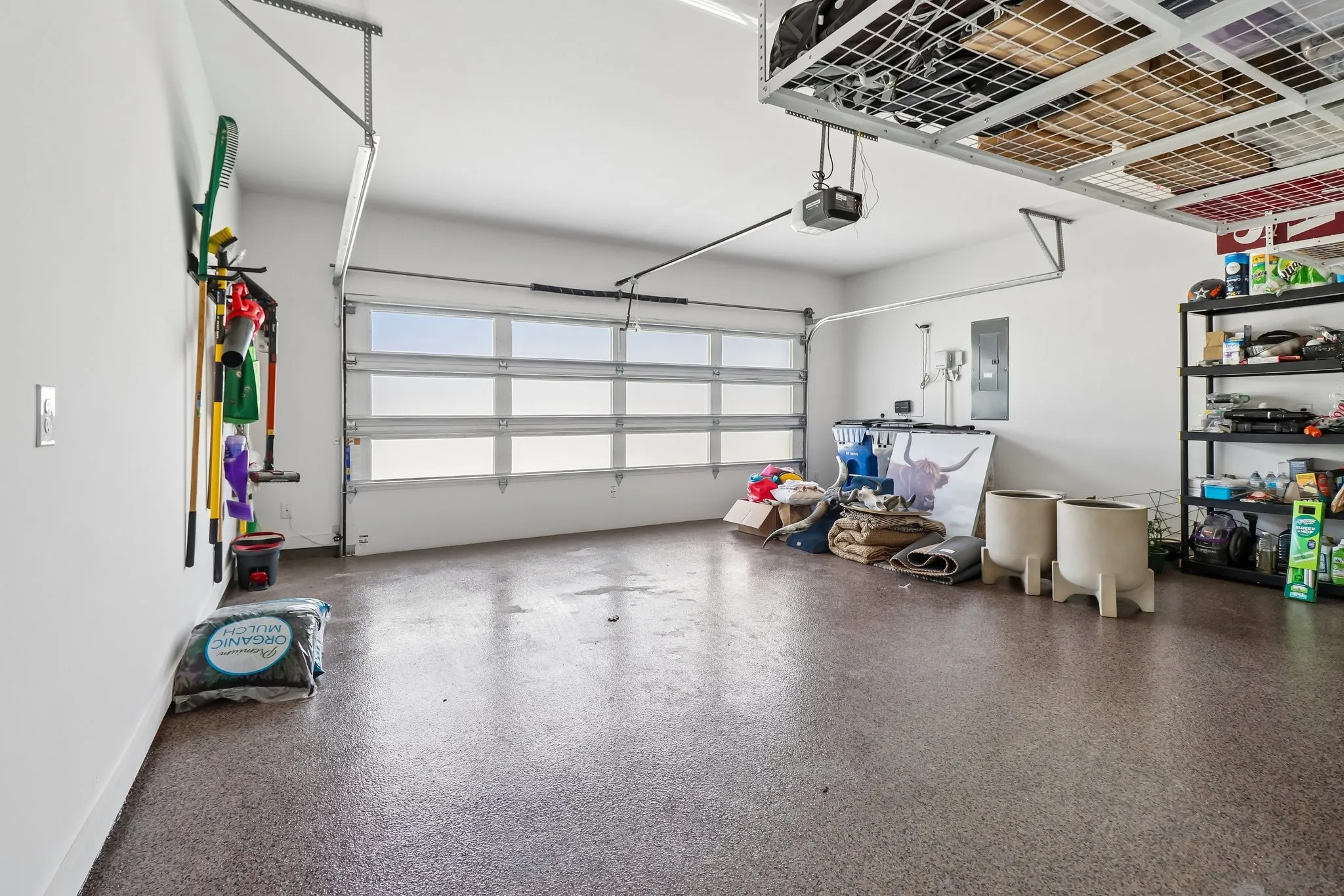 Garage with Epoxy Flooring