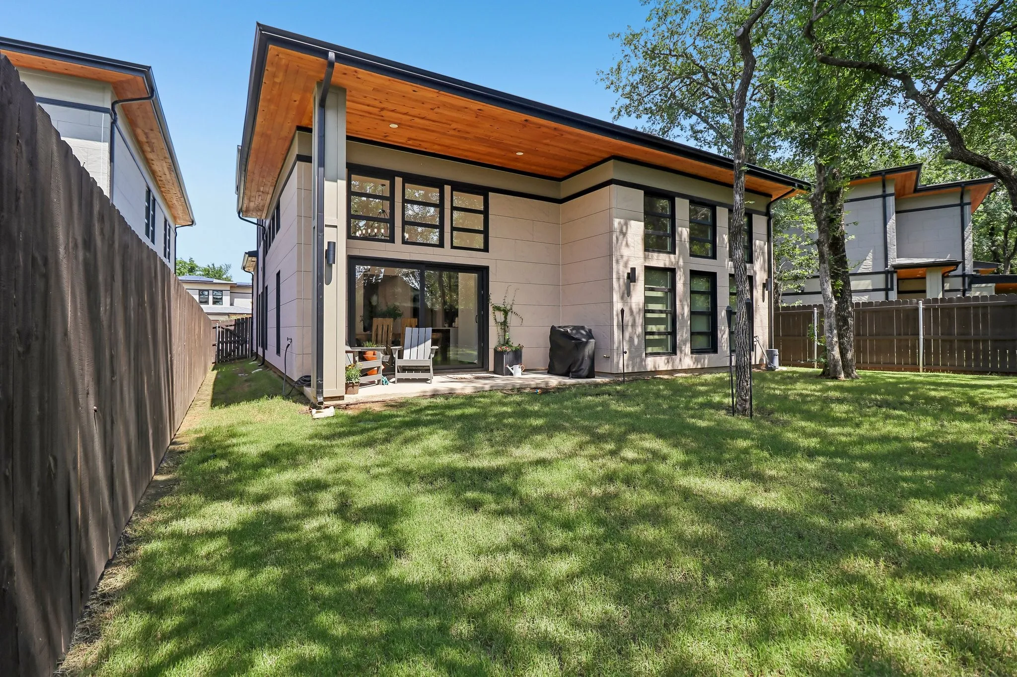 Private and Wood Backyard