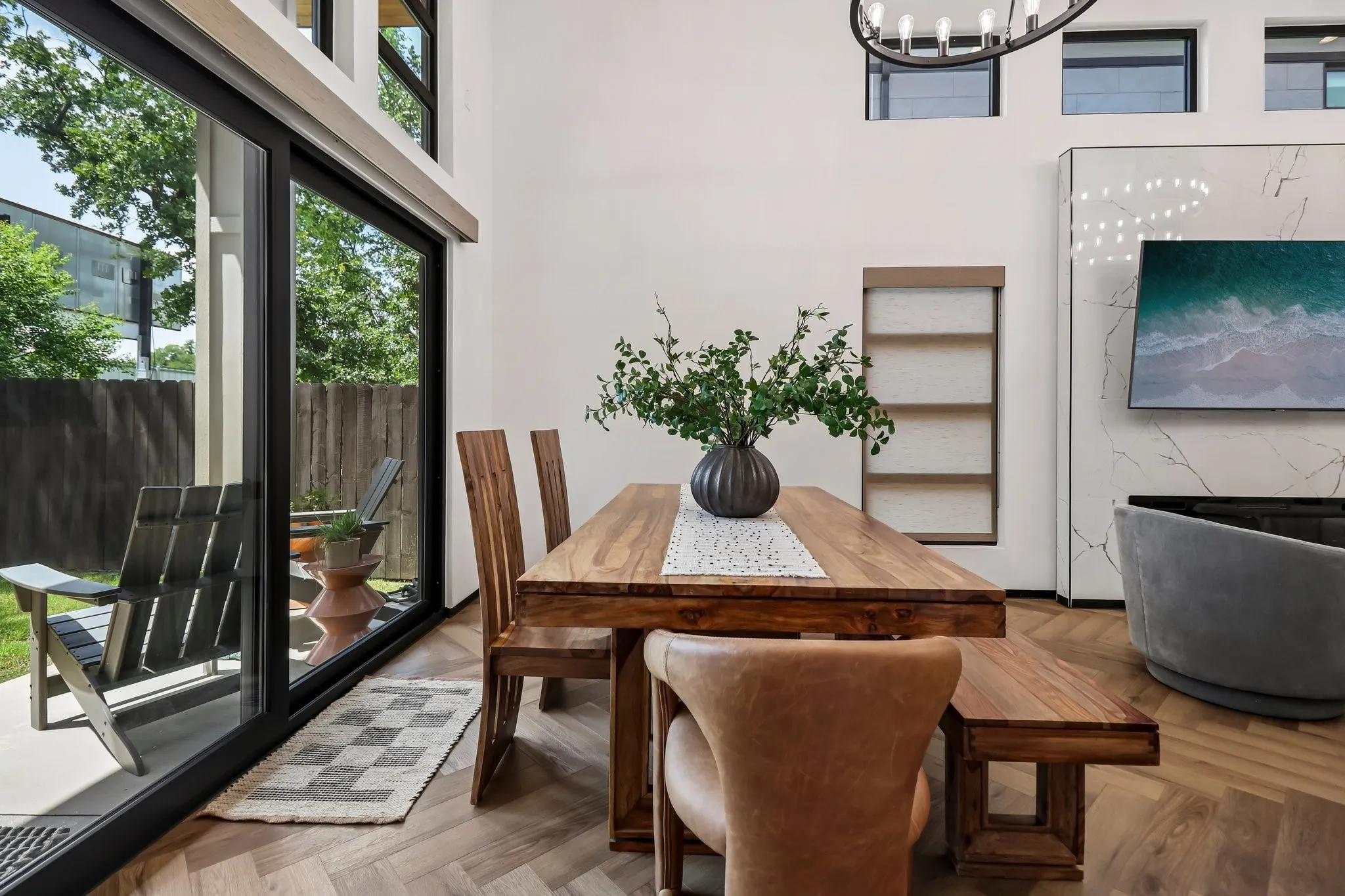 Open and Bright Dining Area