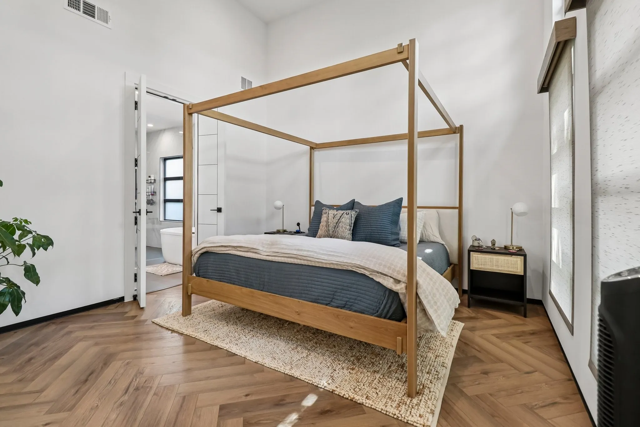 Primary Bedroom with Vaulted Ceiling