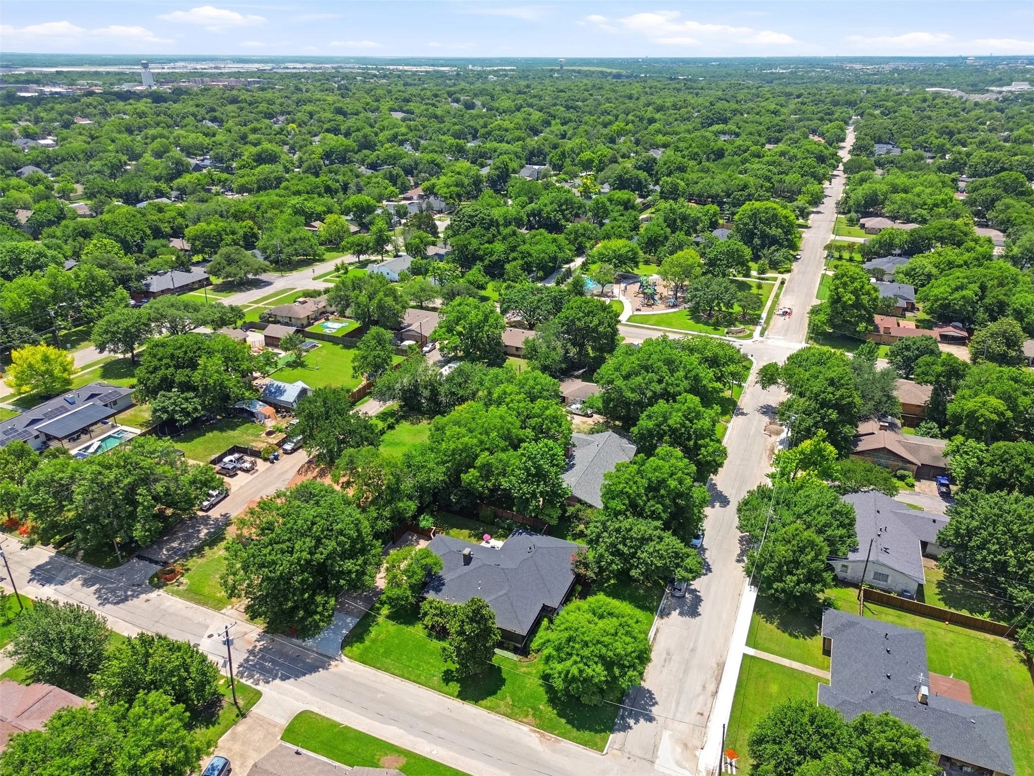 Large Corner Lot with  Mature Trees.
