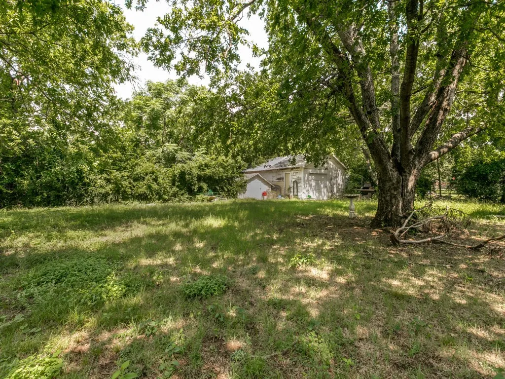 Another view of the large backyard.