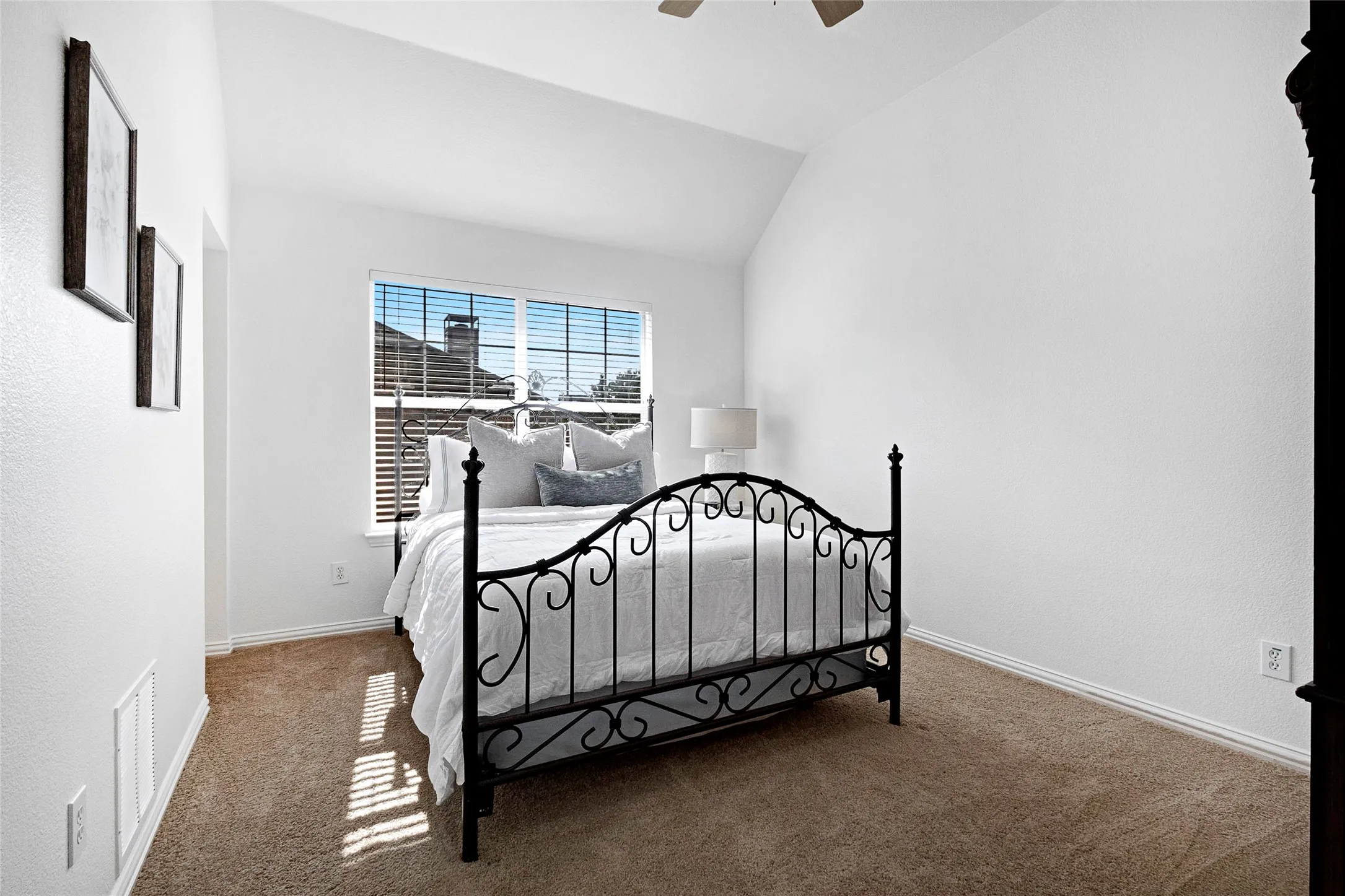 The 2nd bedroom connected by the Jack and Jill bath