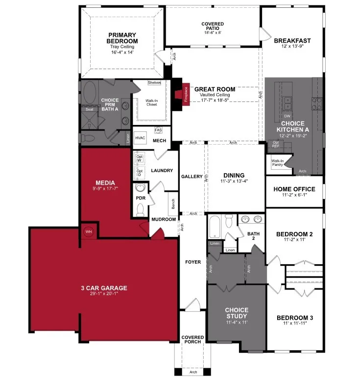 Beazer Homes Heath Golf and Yacht Club Manor Floorplan.