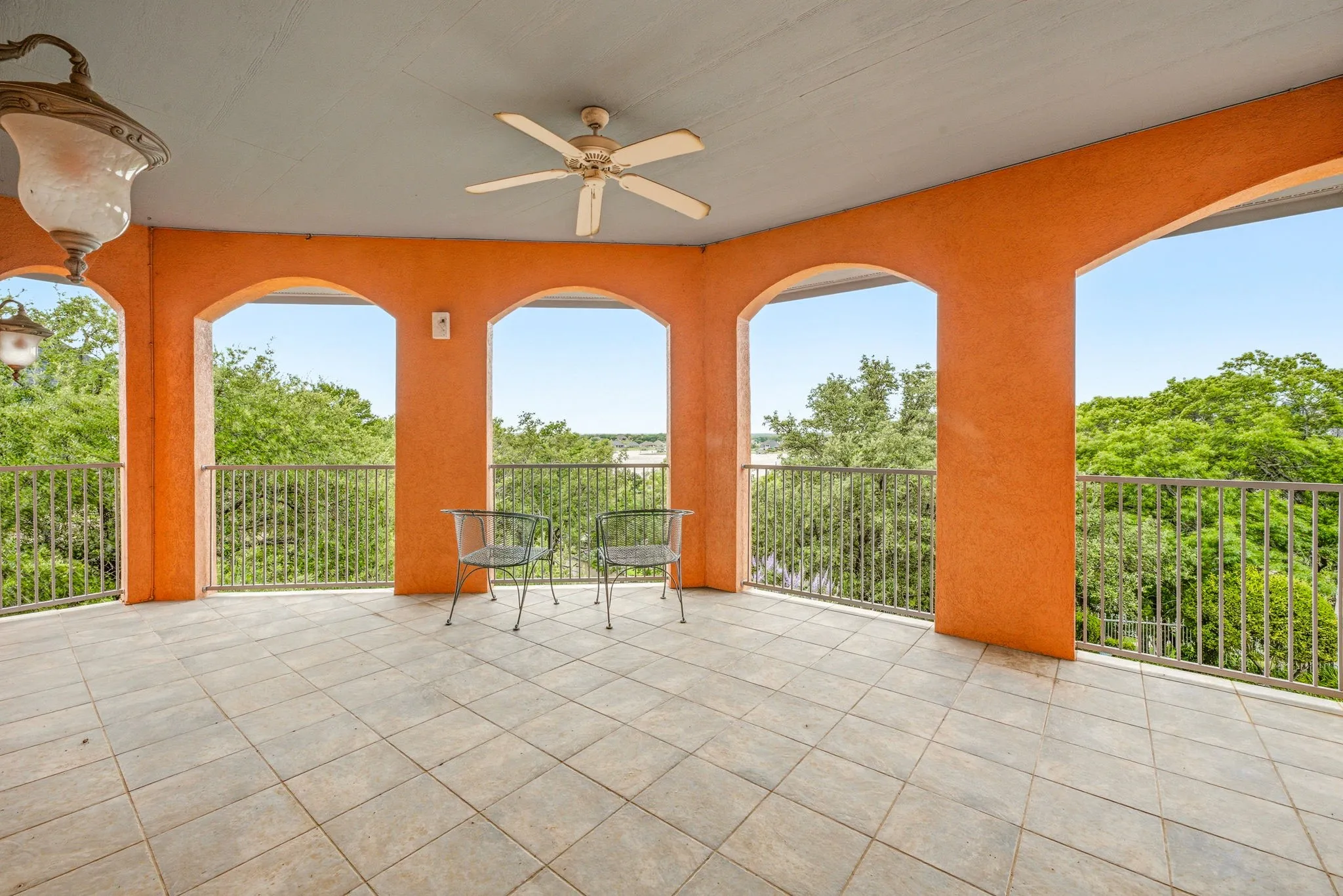 Upstairs balcony
