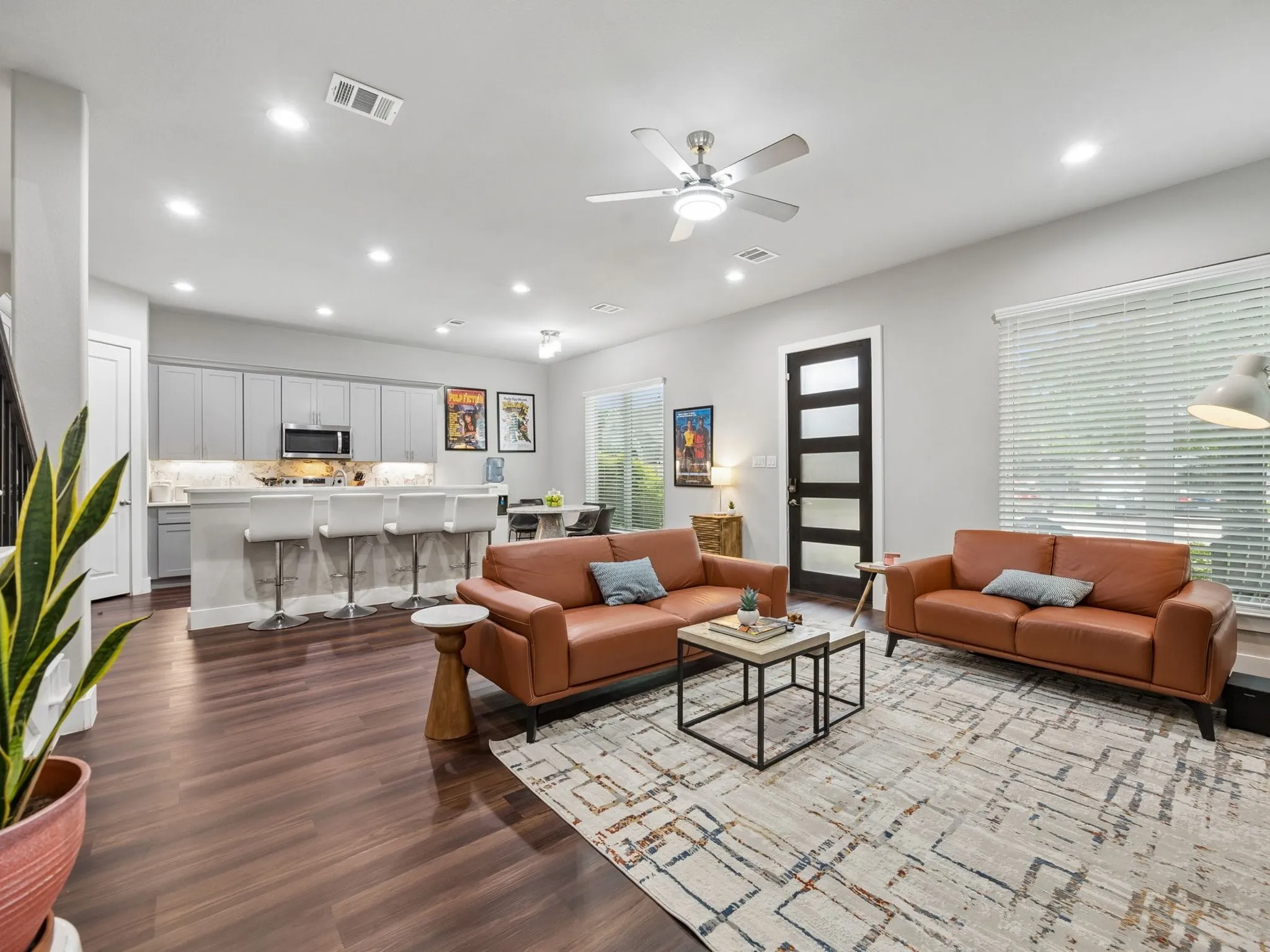 Huge bright living room