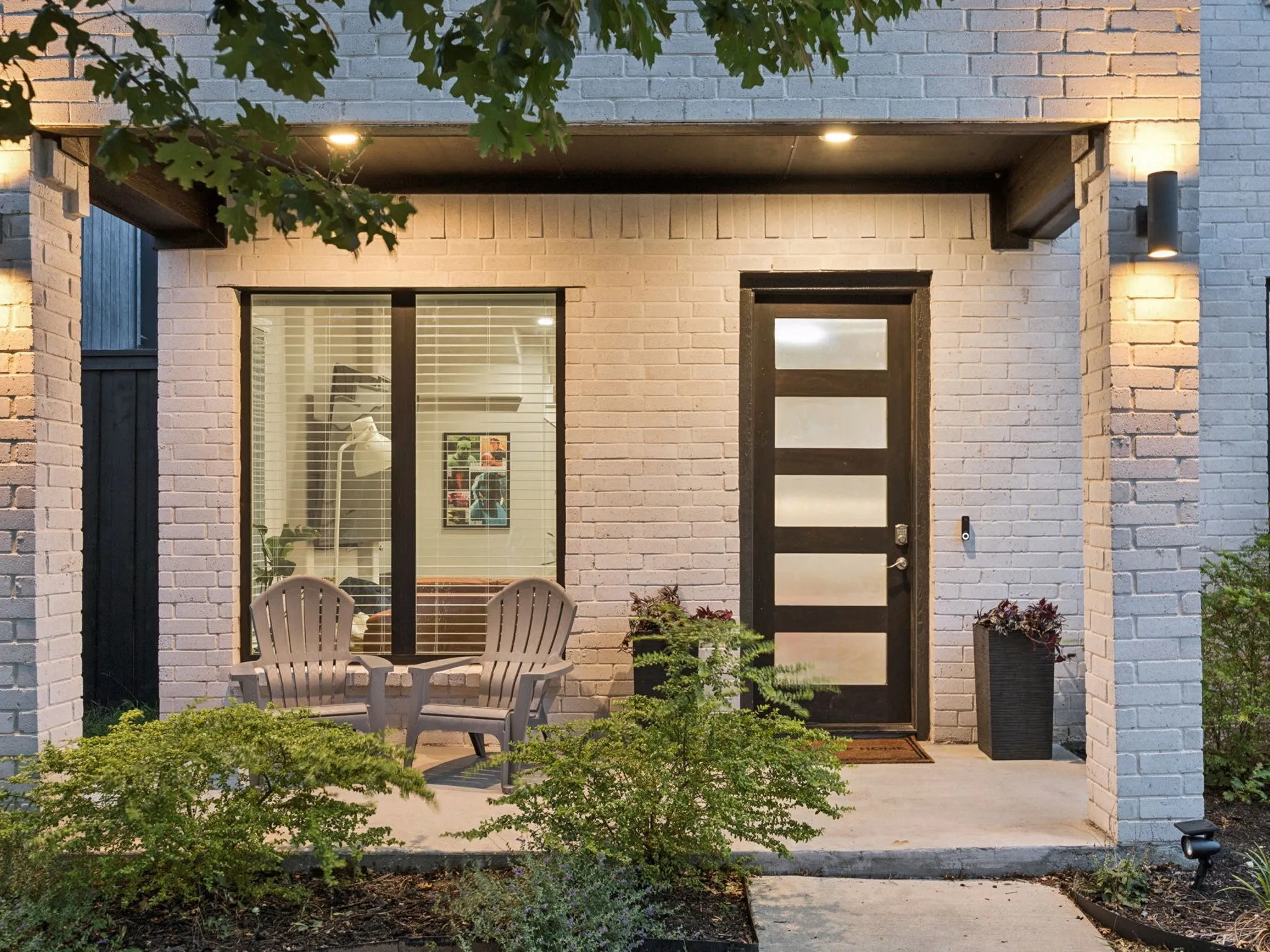 Front porch great for greeting neighbors and friends