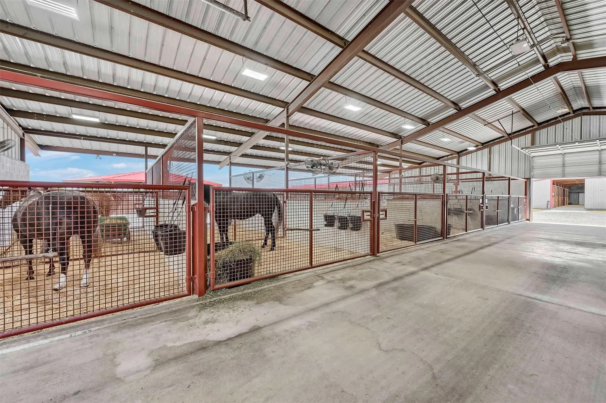 Shop barn 2 - 6 stalls can be converted to larger (12'x30') stalls if desired.