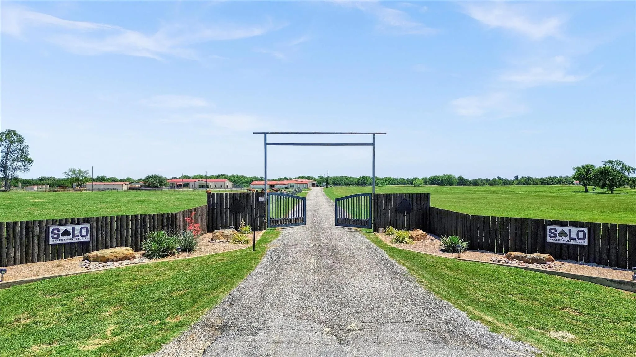 Secure, gated front entrance off US Hwy 377 N.