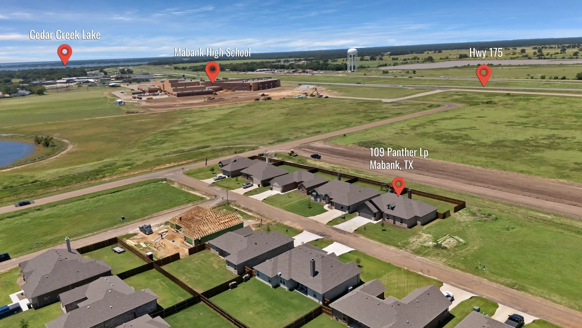 Single Family Residence For Sale in Kaufman County , 109 Panther Loop, Mabank, Texas 75147, 3 Bedroom, 2 Bathroom, 2 Garage spaces, 1,887 Sqft, built in 2025, mls#21313856, Real Estate Agent in Mabank, Homes For Sale in Kaufman county, Homes For Sale in Mabank, Realtor in Mabank Texas, Real Estate Brokerage Independent Realty Texas, Luminita Cordes Realtor