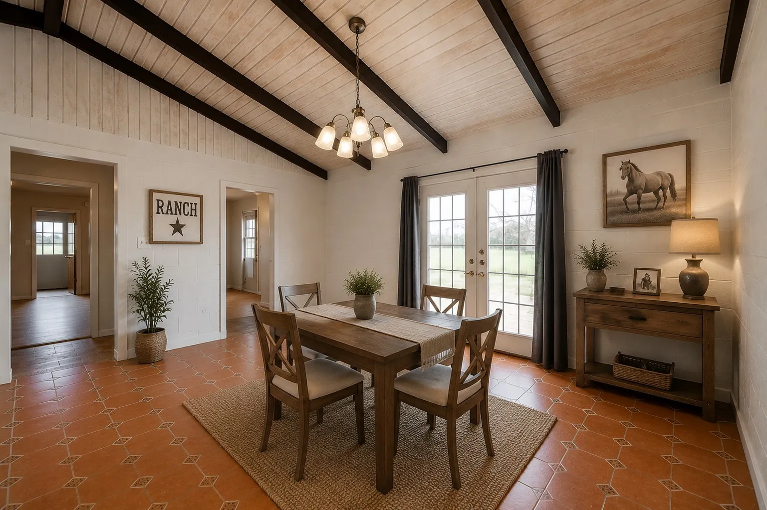 virtually staged room
