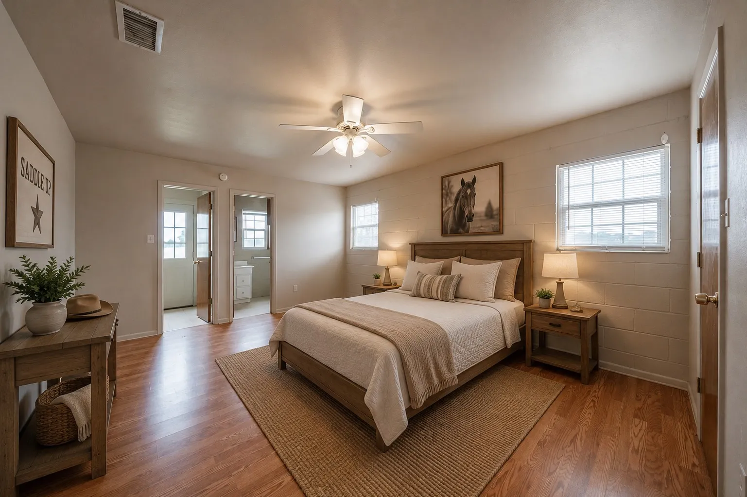 virtually staged room