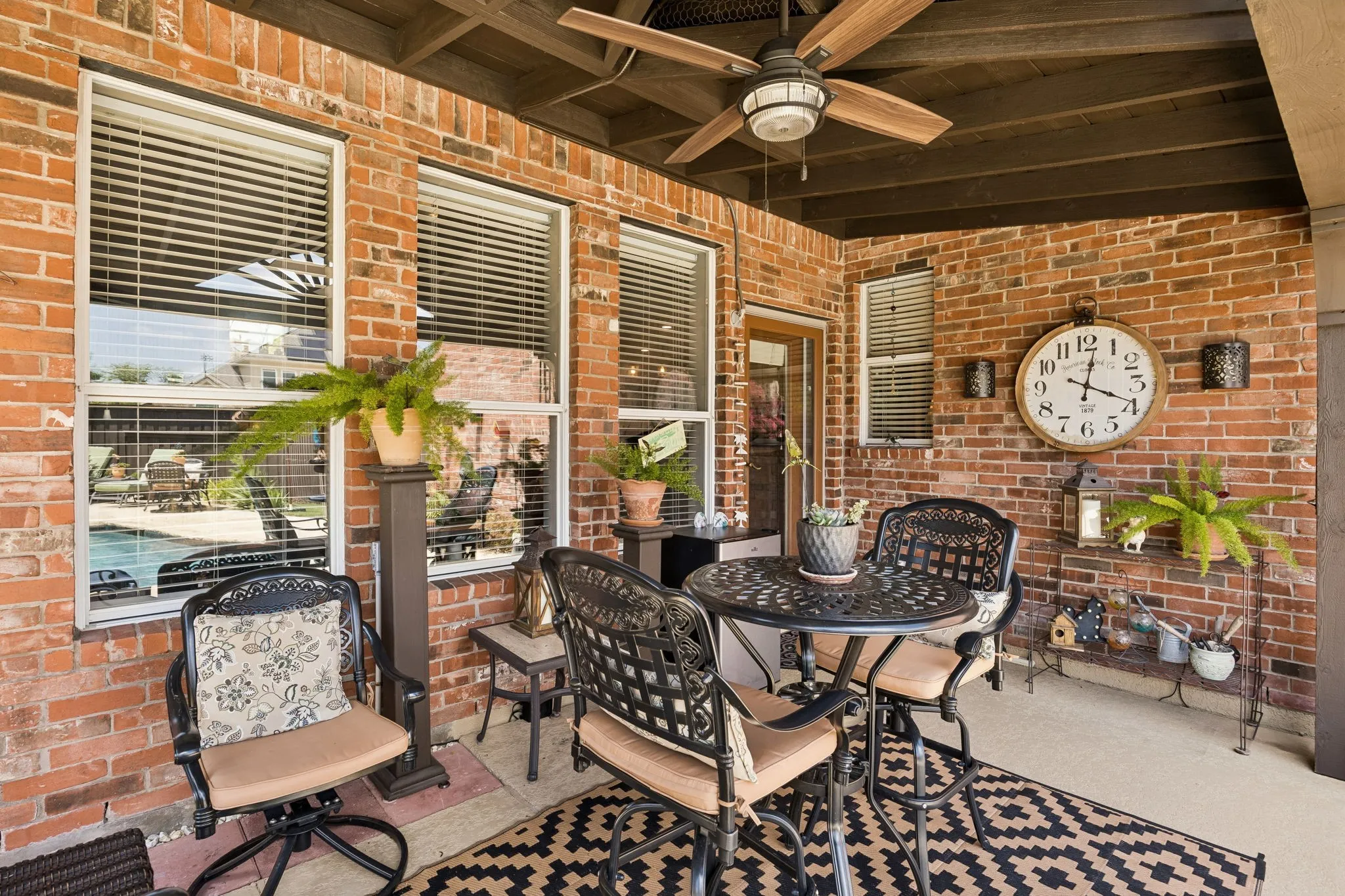 Covered back patio