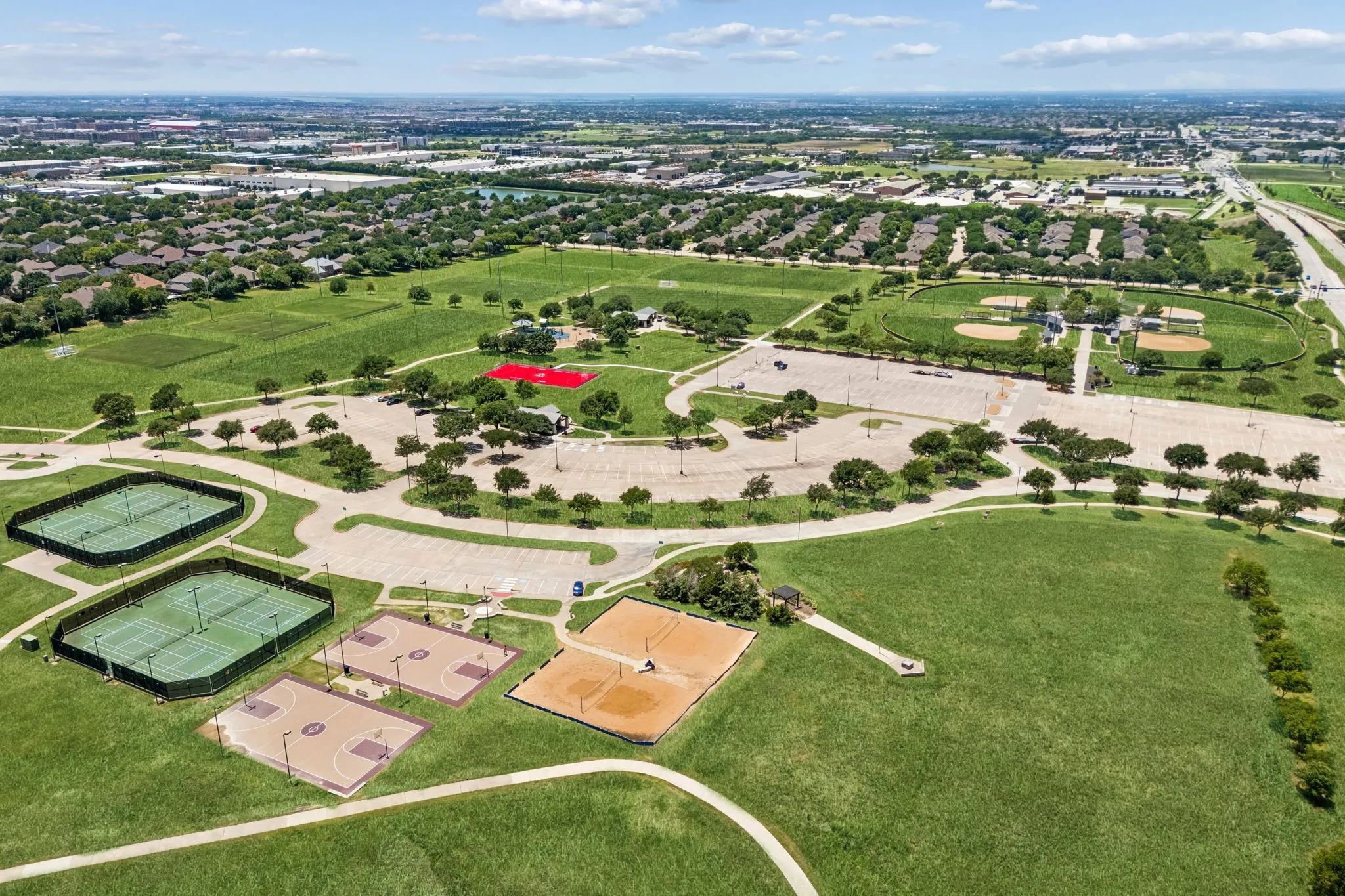 Warren Sports Complex arial views - down the street from this home