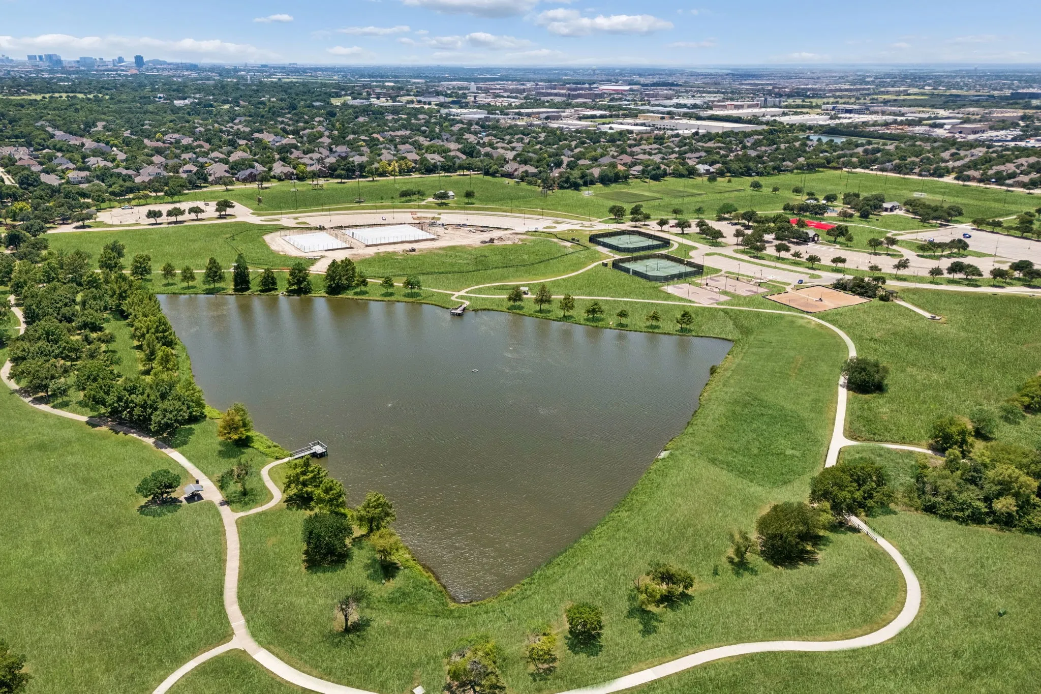 Warren Sports Complex arial views - down the street from this home