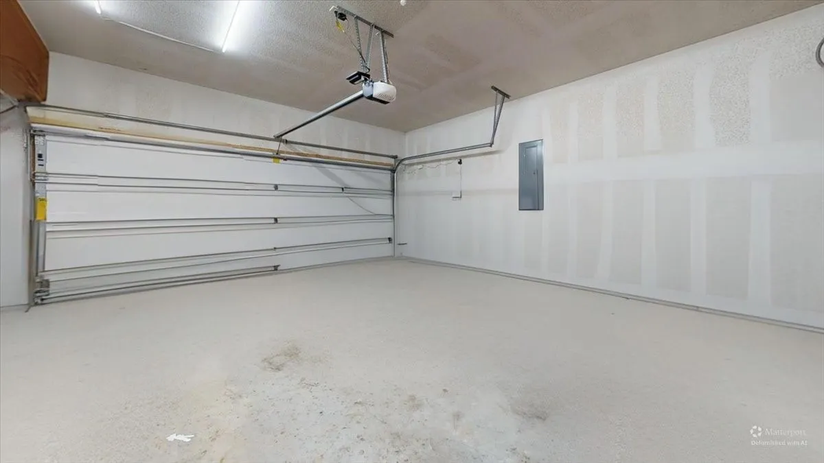 2 car garage, front entry.