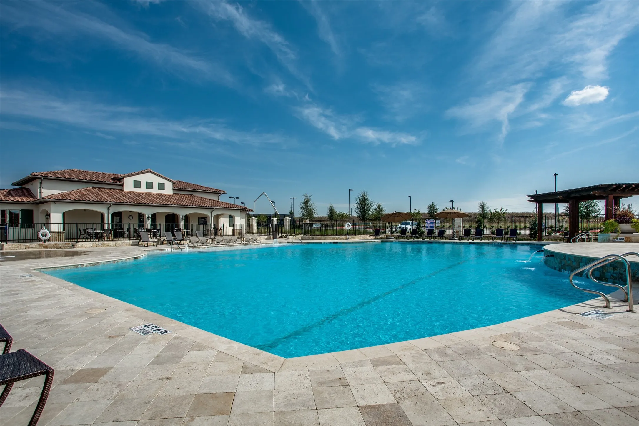 Newman Village is known for its top-tier amenities and the Swim and Racquet Club offer exceptional opportunities for outdoor fun.  Centered around an elegant Old-World Italian plaza design, the clubhouse is the hub of neighborhood activities.  The multi-use Center is an indoor/outdoor gathering pavilion for residents. The resort style pool offers lap lanes and kid’s splash zones  in addition to areas for sunning and relaxing in the shade.