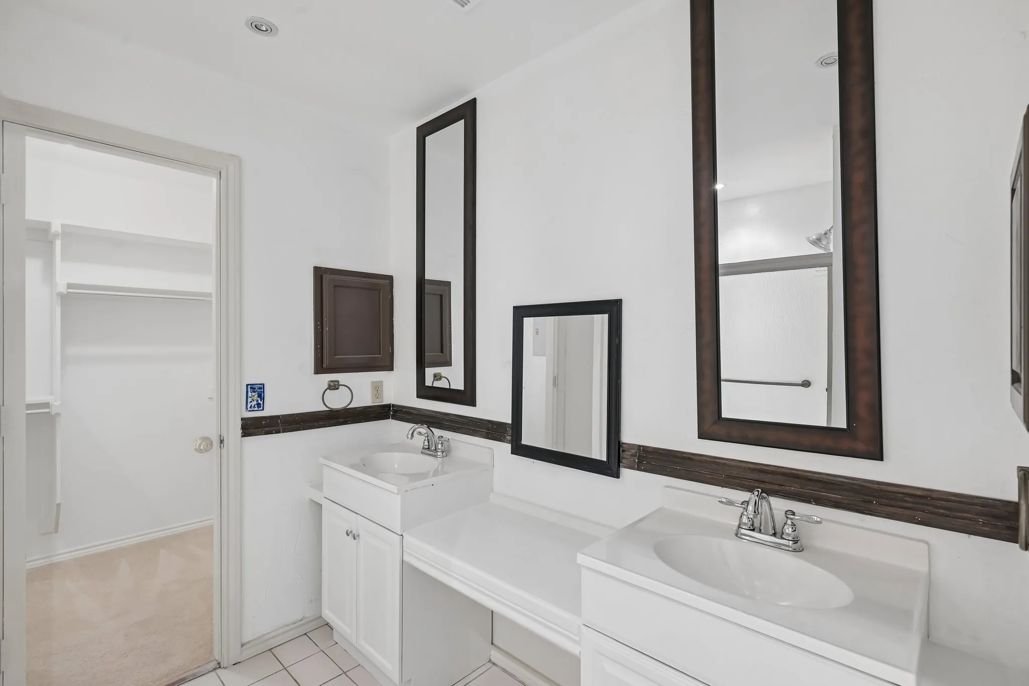 This house has two primary bedrooms with attached bathroom.