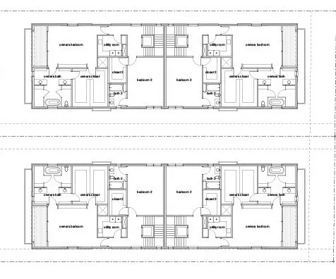 2nd Floor Primary & 2nd Bedroom, Utility